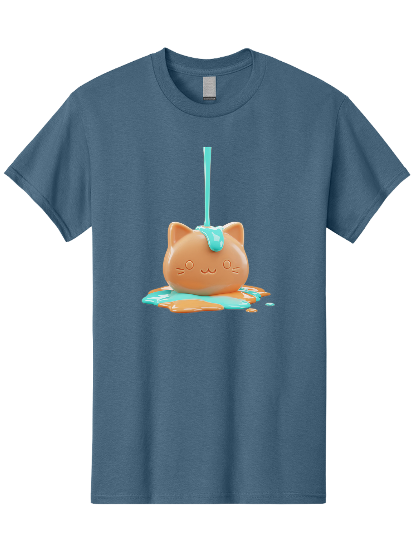 Melting-Cat-Head Men'S Graphic Tee, 100% Cotton, Comfortable Casual Summer Wear, Machine Washable, Vintage Camera, Old Camera, Antique Camera, Black Camera, Classic Photography, Photography Equipment, Nostalgic Device, Film Camera, Camera Art Baf208
