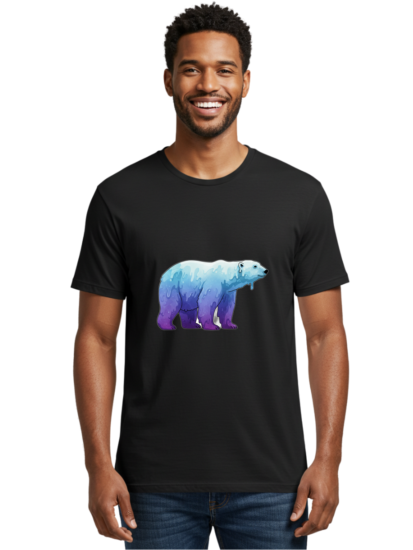 Melting-Polar-Bear-1 Men'S Graphic Tee, 100% Cotton, Comfortable Casual Summer Wear, Machine Washable, Vintage Camera, Old Camera, Antique Camera, Black Camera, Classic Photography, Photography Equipment, Nostalgic Device, Film Camera, Baf209