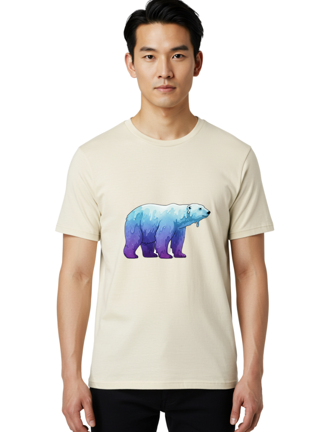 Melting-Polar-Bear-1 Men'S Graphic Tee, 100% Cotton, Comfortable Casual Summer Wear, Machine Washable, Vintage Camera, Old Camera, Antique Camera, Black Camera, Classic Photography, Photography Equipment, Nostalgic Device, Film Camera, Baf209