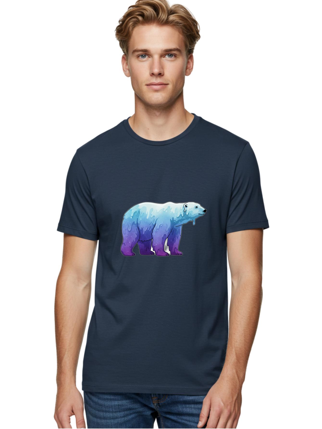 Melting-Polar-Bear-1 Men'S Graphic Tee, 100% Cotton, Comfortable Casual Summer Wear, Machine Washable, Vintage Camera, Old Camera, Antique Camera, Black Camera, Classic Photography, Photography Equipment, Nostalgic Device, Film Camera, Baf209