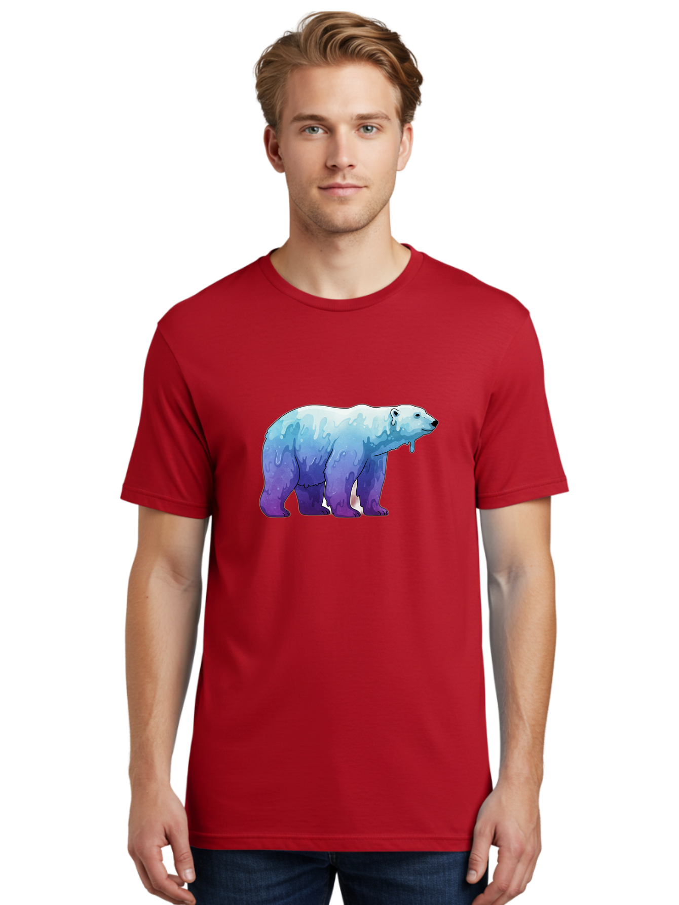 Melting-Polar-Bear-1 Men'S Graphic Tee, 100% Cotton, Comfortable Casual Summer Wear, Machine Washable, Vintage Camera, Old Camera, Antique Camera, Black Camera, Classic Photography, Photography Equipment, Nostalgic Device, Film Camera, Baf209