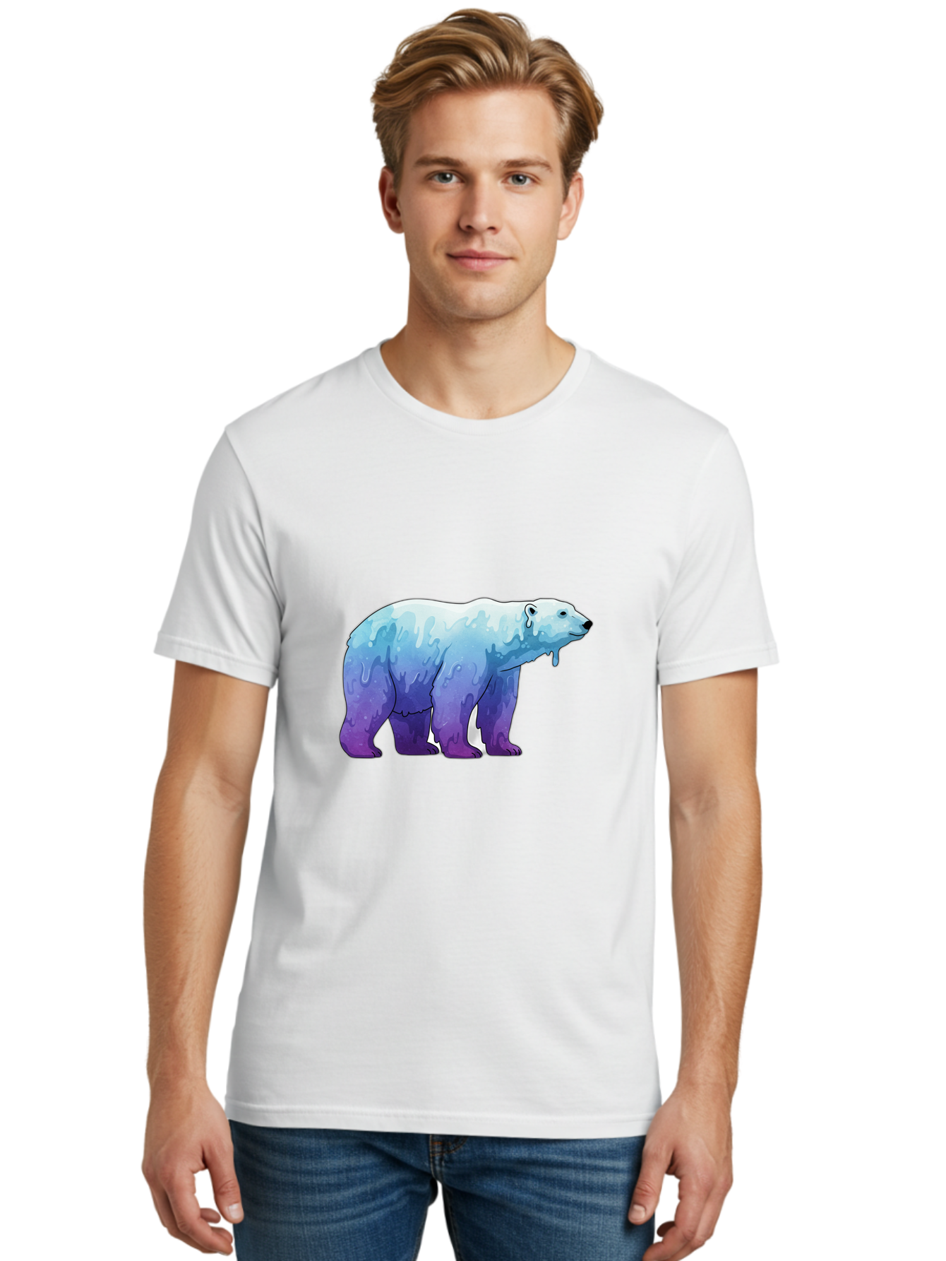 Melting-Polar-Bear-1 Men'S Graphic Tee, 100% Cotton, Comfortable Casual Summer Wear, Machine Washable, Vintage Camera, Old Camera, Antique Camera, Black Camera, Classic Photography, Photography Equipment, Nostalgic Device, Film Camera, Baf209