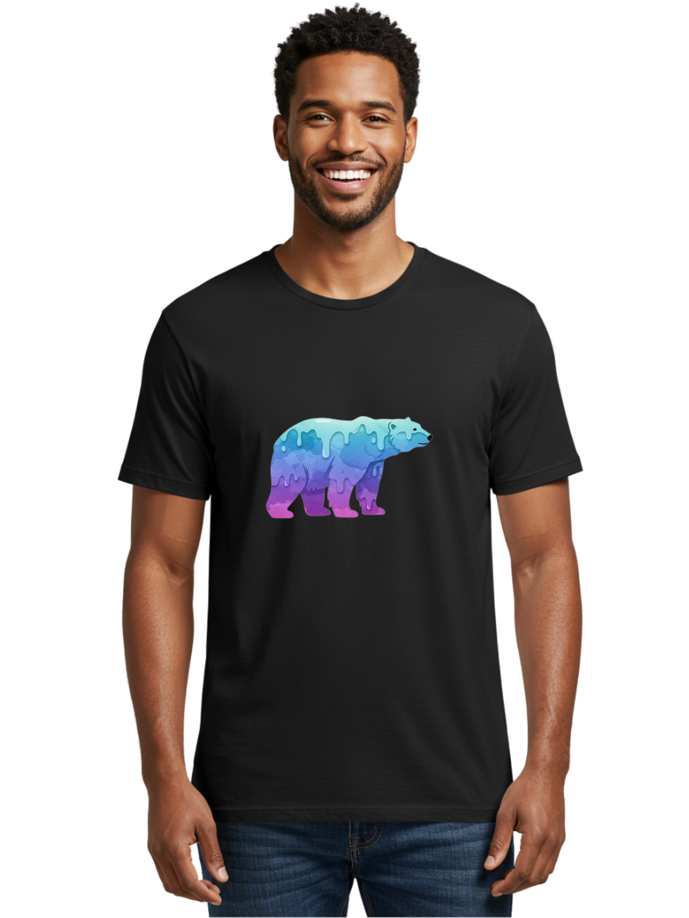 Melting-Polar-Bear-2 Men'S Graphic Tee, 100% Cotton, Comfortable Casual Summer Wear, Machine Washable, Vintage Camera, Old Camera, Antique Camera, Black Camera, Classic Photography, Photography Equipment, Nostalgic Device, Film Camera, Baf210