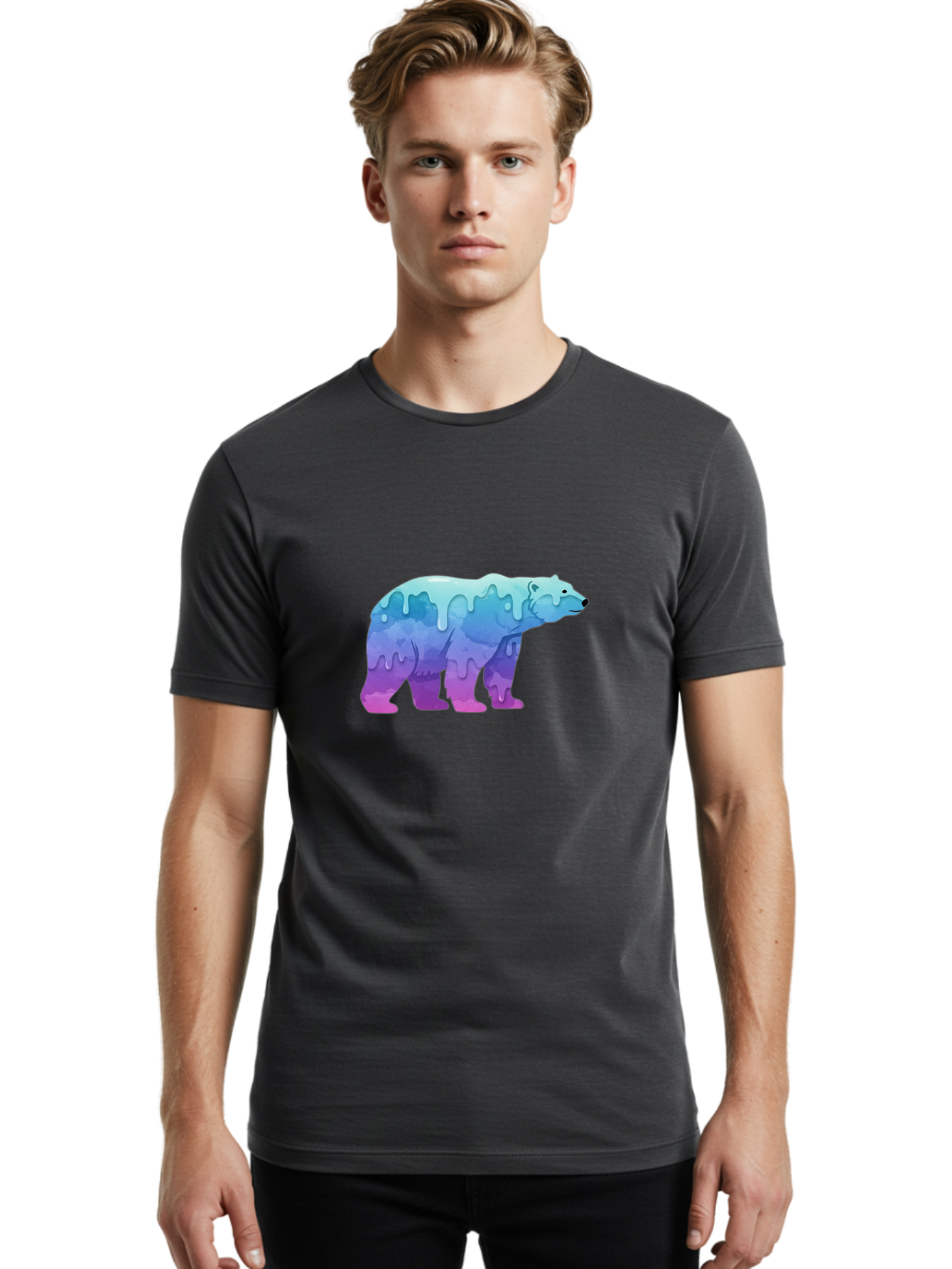 Melting-Polar-Bear-2 Men'S Graphic Tee, 100% Cotton, Comfortable Casual Summer Wear, Machine Washable, Vintage Camera, Old Camera, Antique Camera, Black Camera, Classic Photography, Photography Equipment, Nostalgic Device, Film Camera, Baf210