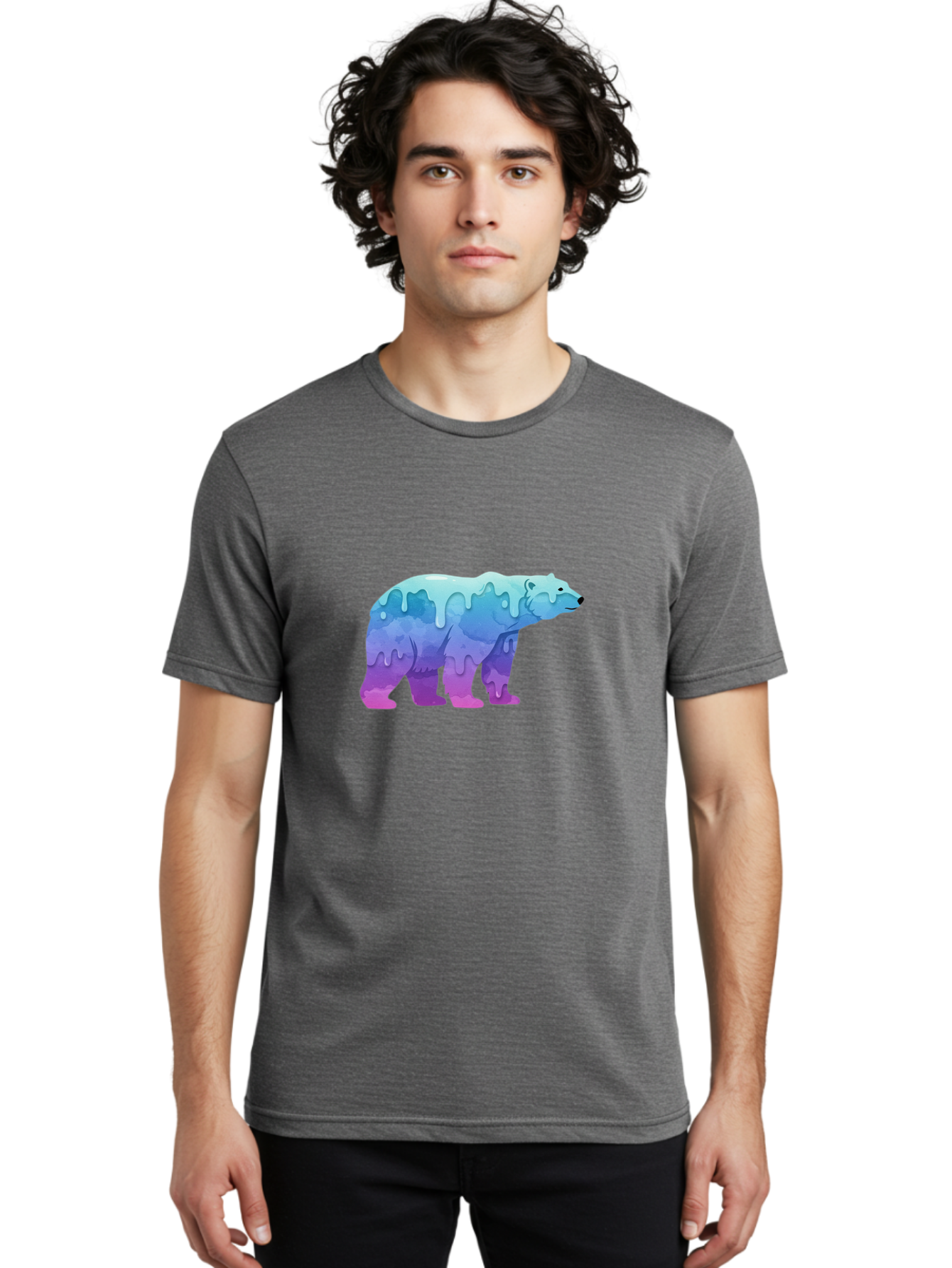 Melting-Polar-Bear-2 Men'S Graphic Tee, 100% Cotton, Comfortable Casual Summer Wear, Machine Washable, Vintage Camera, Old Camera, Antique Camera, Black Camera, Classic Photography, Photography Equipment, Nostalgic Device, Film Camera, Baf210