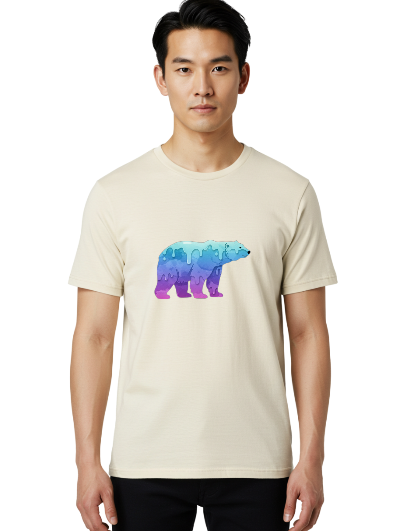Melting-Polar-Bear-2 Men'S Graphic Tee, 100% Cotton, Comfortable Casual Summer Wear, Machine Washable, Vintage Camera, Old Camera, Antique Camera, Black Camera, Classic Photography, Photography Equipment, Nostalgic Device, Film Camera, Baf210