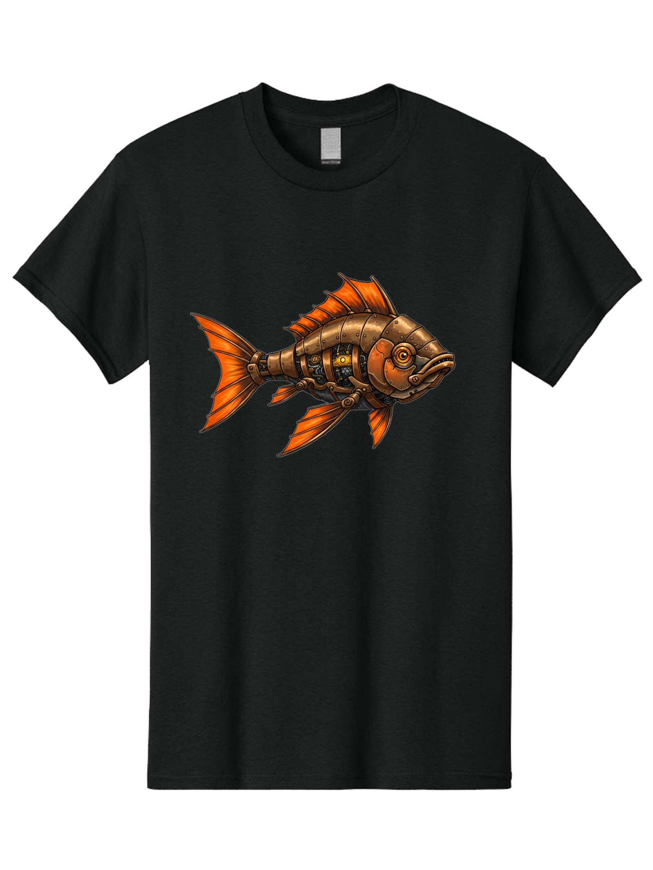 Metal-Fish Men'S Graphic Tee, 100% Cotton, Comfortable Casual Summer Wear, Machine Washable, Vintage Camera, Old Camera, Antique Camera, Black Camera, Classic Photography, Photography Equipment, Nostalgic Device, Film Camera, Camera Art Baf213
