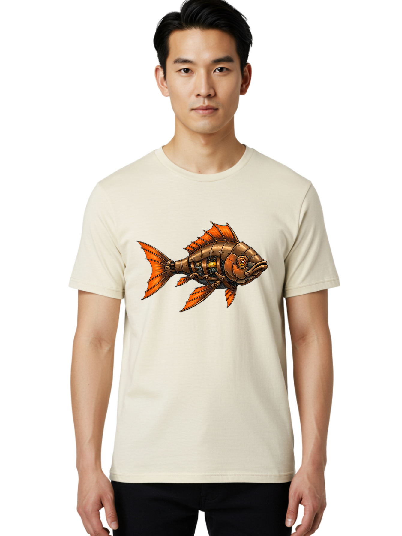 Metal-Fish Men'S Graphic Tee, 100% Cotton, Comfortable Casual Summer Wear, Machine Washable, Vintage Camera, Old Camera, Antique Camera, Black Camera, Classic Photography, Photography Equipment, Nostalgic Device, Film Camera, Camera Art Baf213