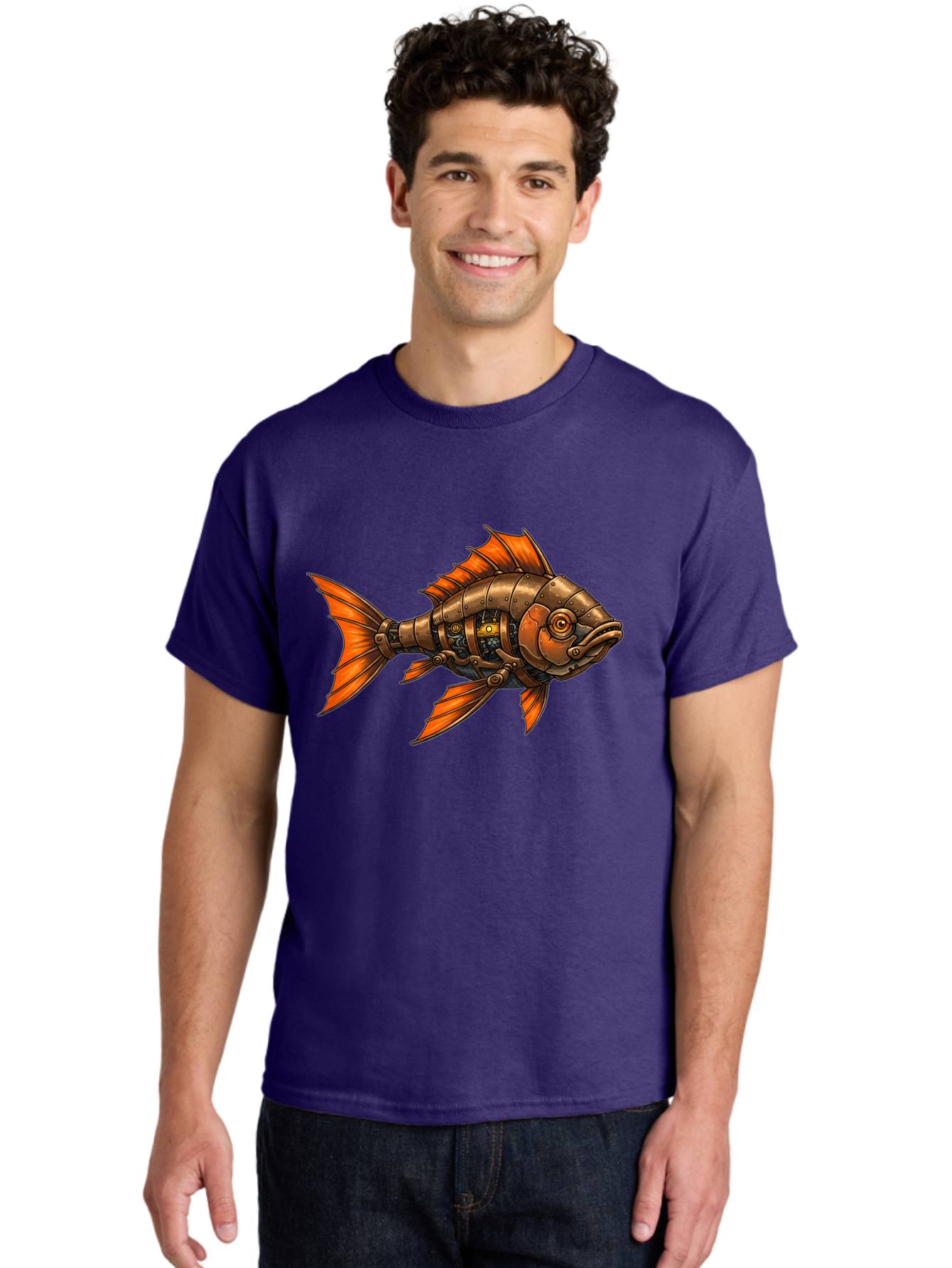 Metal-Fish Men'S Graphic Tee, 100% Cotton, Comfortable Casual Summer Wear, Machine Washable, Vintage Camera, Old Camera, Antique Camera, Black Camera, Classic Photography, Photography Equipment, Nostalgic Device, Film Camera, Camera Art Baf213