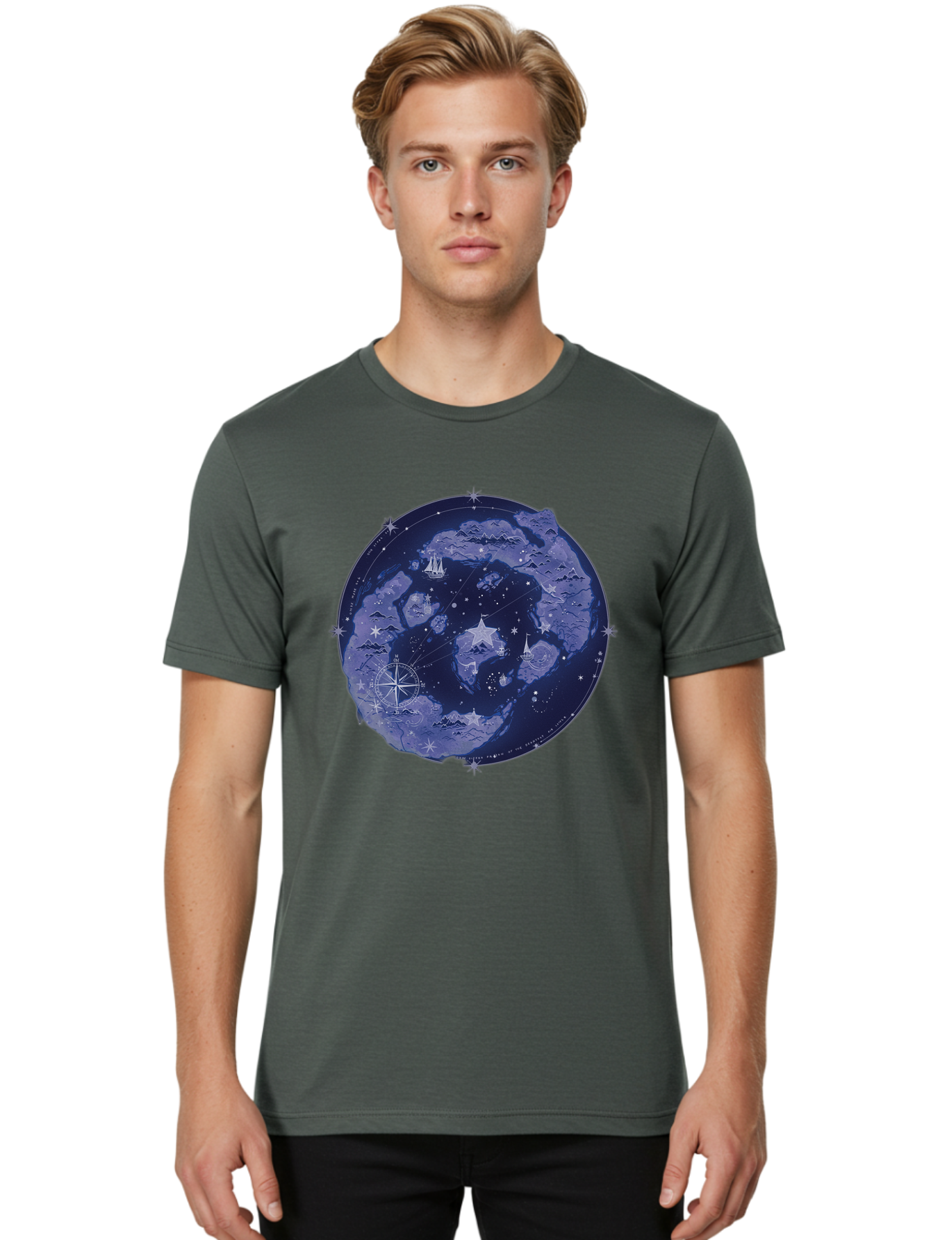 Moon-Map Men'S Graphic Tee, 100% Cotton, Comfortable Casual Summer Wear, Machine Washable, Vintage Camera, Old Camera, Antique Camera, Black Camera, Classic Photography, Photography Equipment, Nostalgic Device, Film Camera, Camera Art Baf232