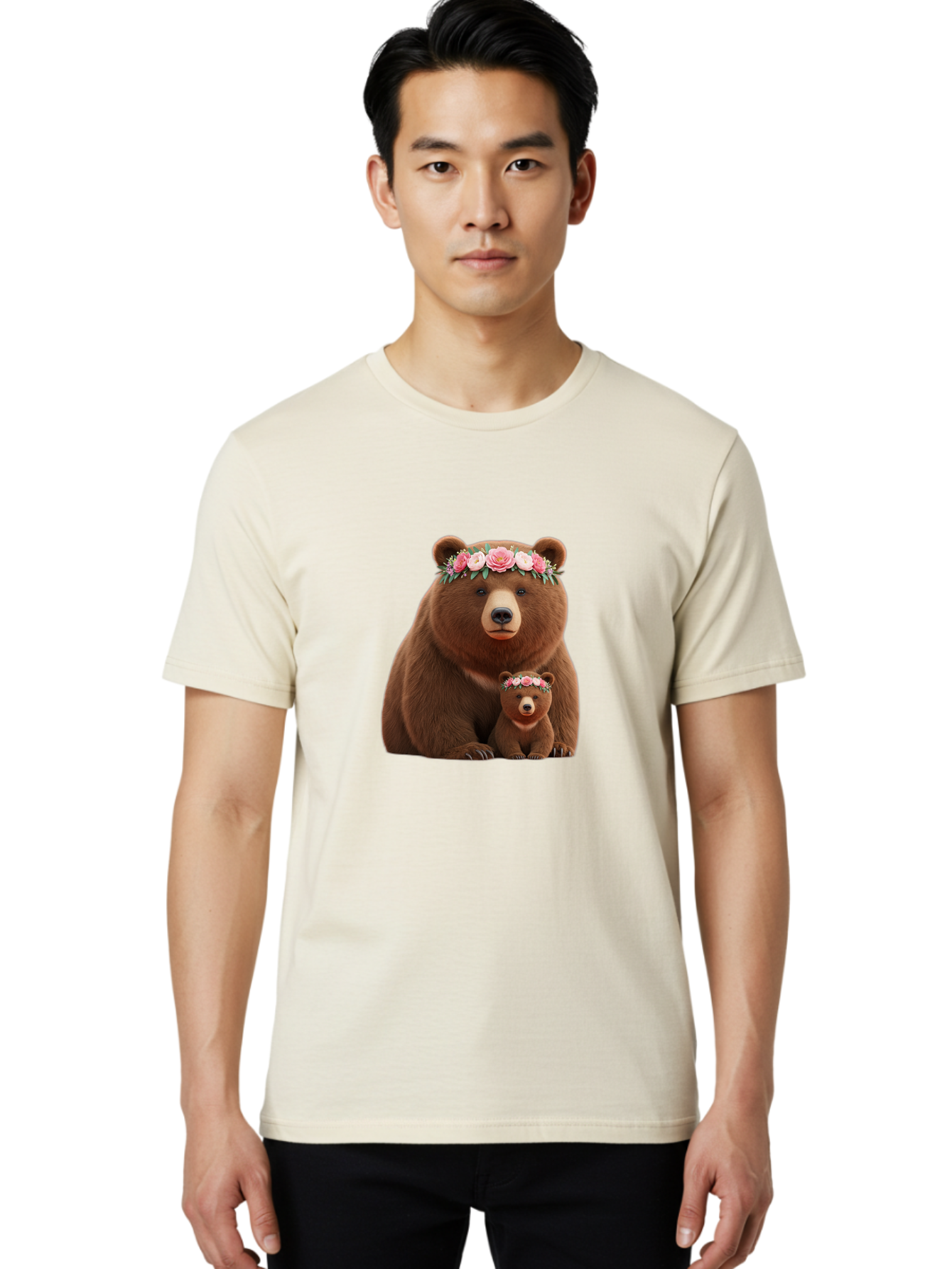 Mother-Bear-Cub Men'S Graphic Tee, 100% Cotton, Comfortable Casual Summer Wear, Machine Washable, Vintage Camera, Old Camera, Antique Camera, Black Camera, Classic Photography, Photography Equipment, Nostalgic Device, Film Camera, Camera Art Baf233