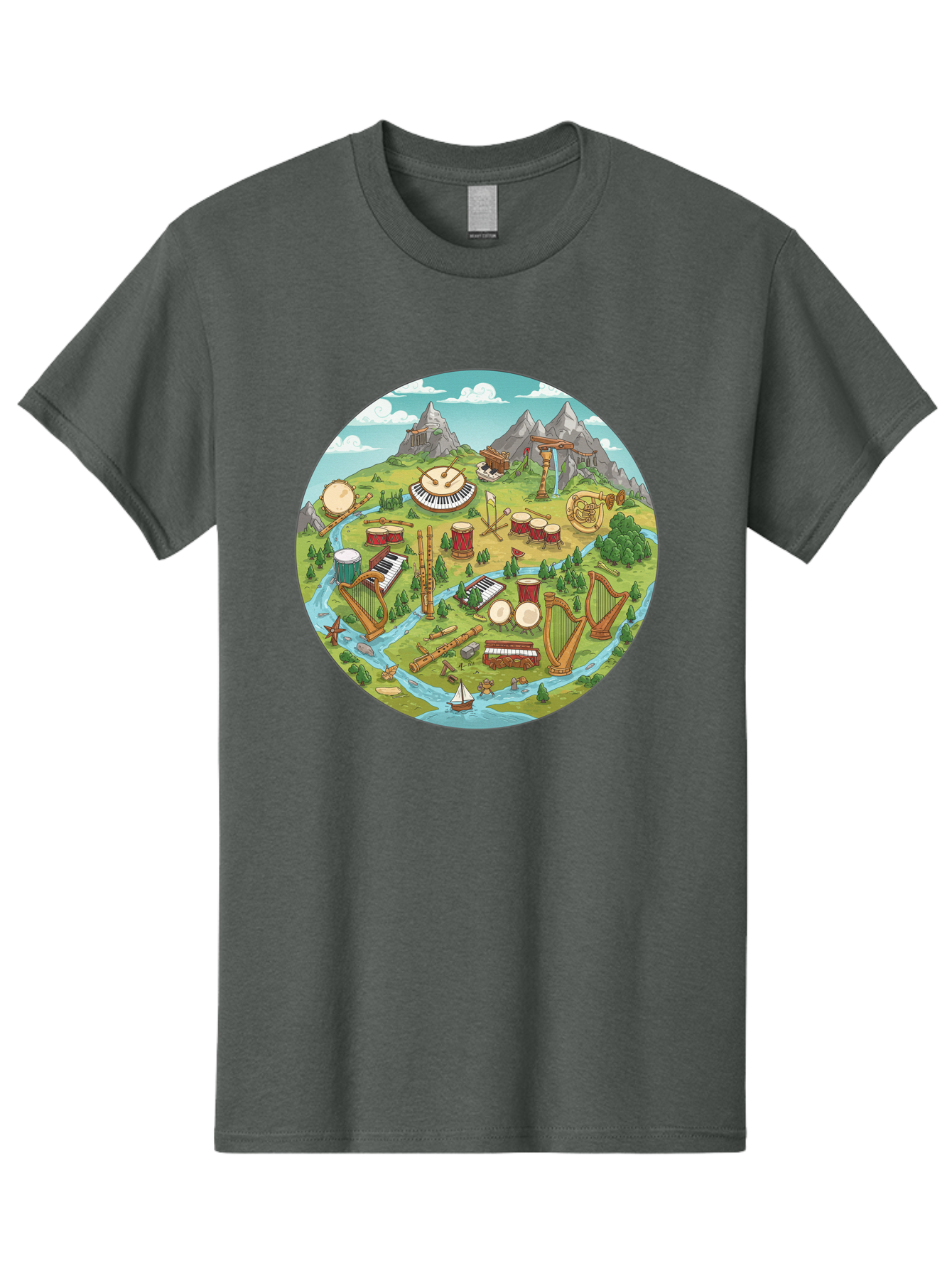 Music-Instruments-Landscape Men'S Graphic Tee, 100% Cotton, Comfortable Casual Summer Wear, Machine Washable, Vintage Camera, Old Camera, Antique Camera, Black Camera, Classic Photography, Photography Equipment, Nostalgic Device, Film Camera, Baf236