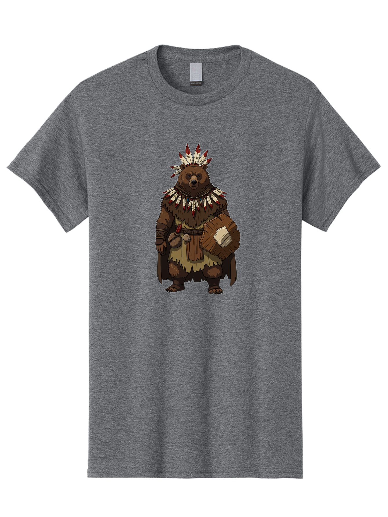 Native-American-Bear-Warrior Men'S Graphic Tee, 100% Cotton, Comfortable Casual Summer Wear, Machine Washable, Vintage Camera, Old Camera, Antique Camera, Black Camera, Classic Photography, Photography Equipment, Nostalgic Device, Film Camera, Baf238