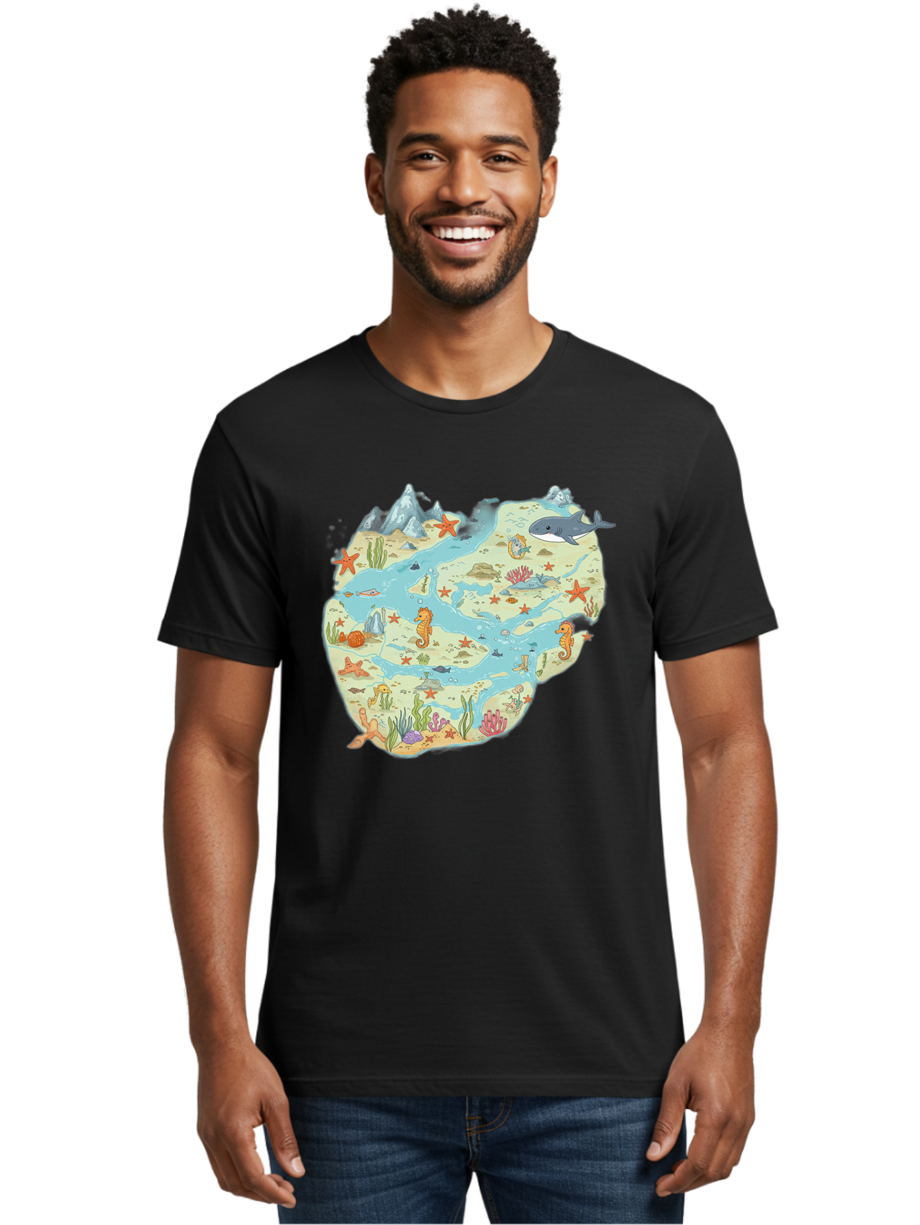 Ocean-Puzzle Men'S Graphic Tee, 100% Cotton, Comfortable Casual Summer Wear, Machine Washable, Vintage Camera, Old Camera, Antique Camera, Black Camera, Classic Photography, Photography Equipment, Nostalgic Device, Film Camera, Camera Art Baf240