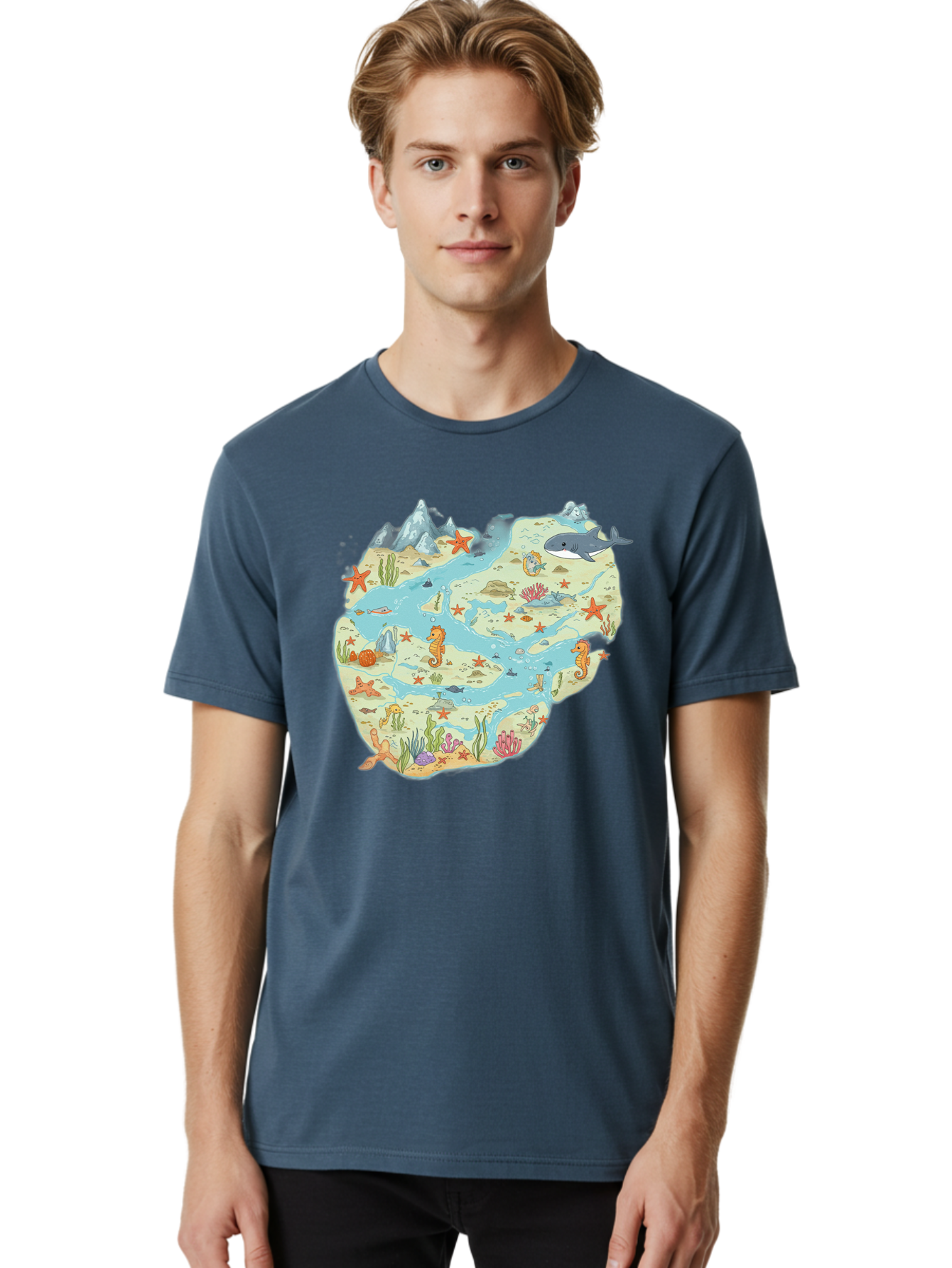Ocean-Puzzle Men'S Graphic Tee, 100% Cotton, Comfortable Casual Summer Wear, Machine Washable, Vintage Camera, Old Camera, Antique Camera, Black Camera, Classic Photography, Photography Equipment, Nostalgic Device, Film Camera, Camera Art Baf240