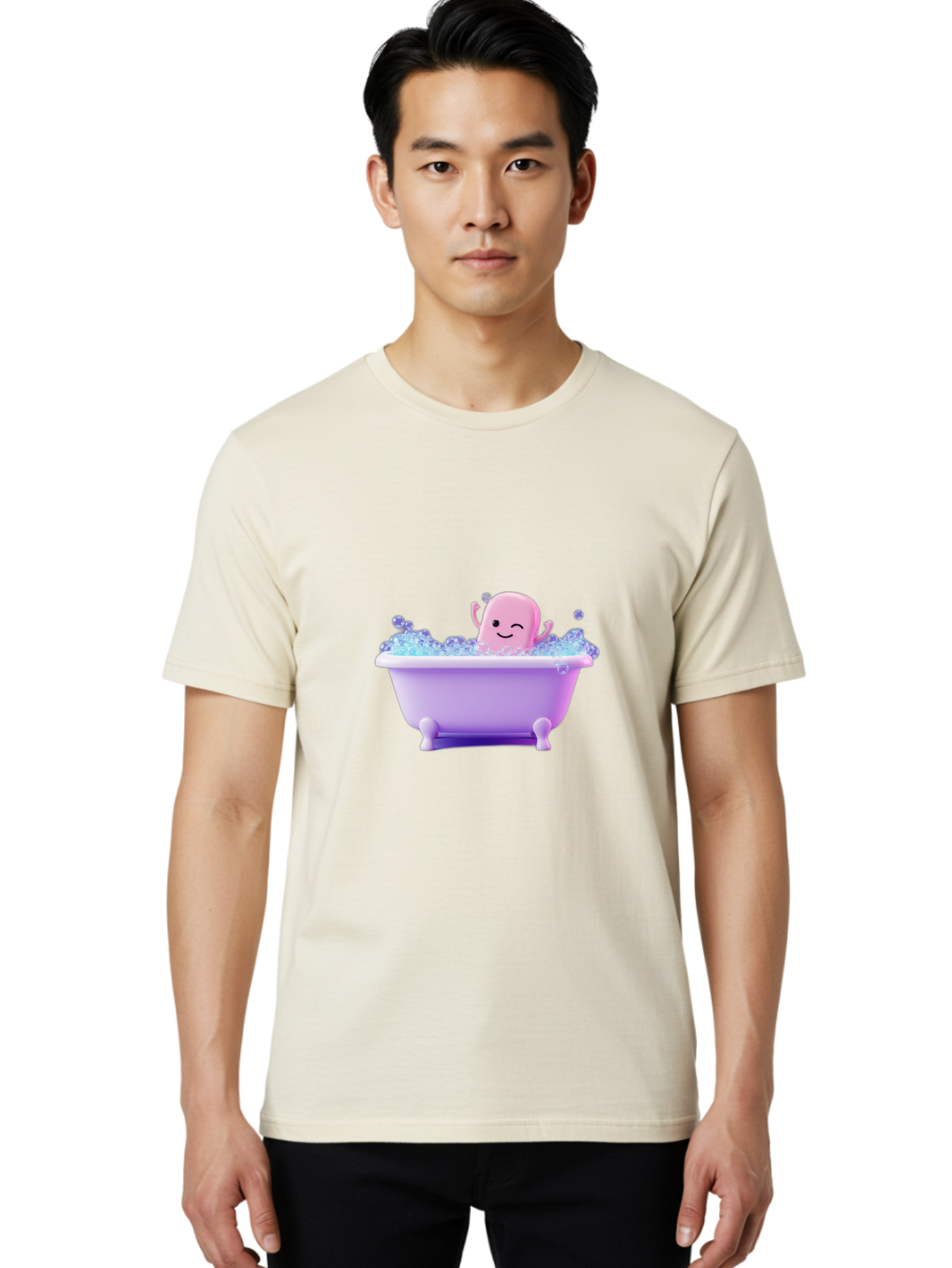 Octopus-In-Bathtub Men'S Graphic Tee, 100% Cotton, Comfortable Casual Summer Wear, Machine Washable, Vintage Camera, Old Camera, Antique Camera, Black Camera, Classic Photography, Photography Equipment, Nostalgic Device, Film Camera, Baf241