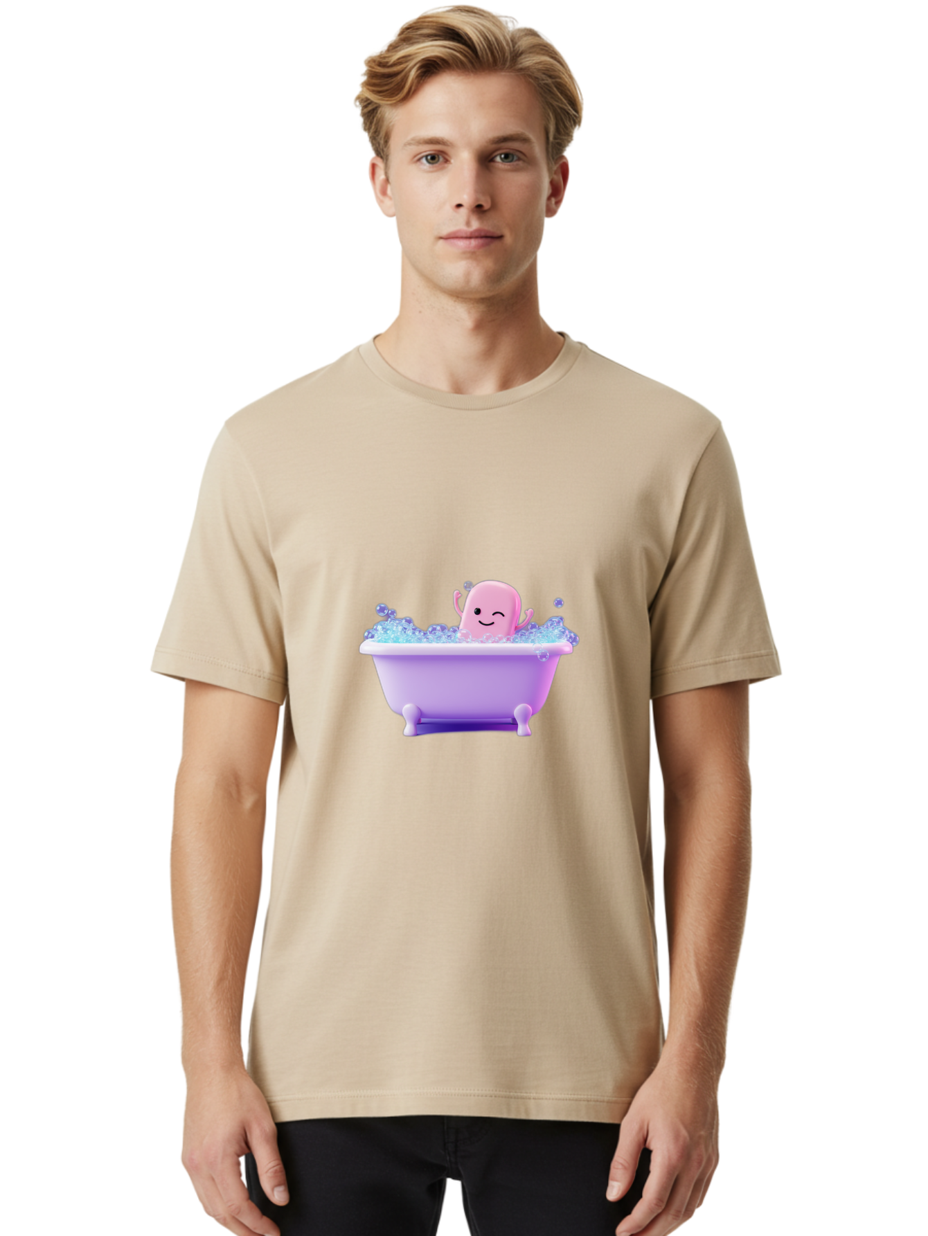 Octopus-In-Bathtub Men'S Graphic Tee, 100% Cotton, Comfortable Casual Summer Wear, Machine Washable, Vintage Camera, Old Camera, Antique Camera, Black Camera, Classic Photography, Photography Equipment, Nostalgic Device, Film Camera, Baf241