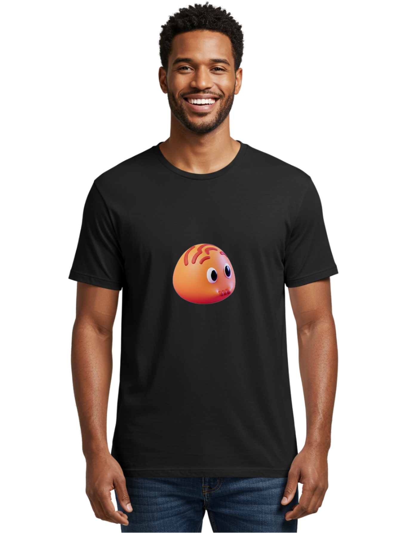 Orange-Emoji Men'S Graphic Tee, 100% Cotton, Comfortable Casual Summer Wear, Machine Washable, Vintage Camera, Old Camera, Antique Camera, Black Camera, Classic Photography, Photography Equipment, Nostalgic Device, Film Camera, Camera Art Baf242