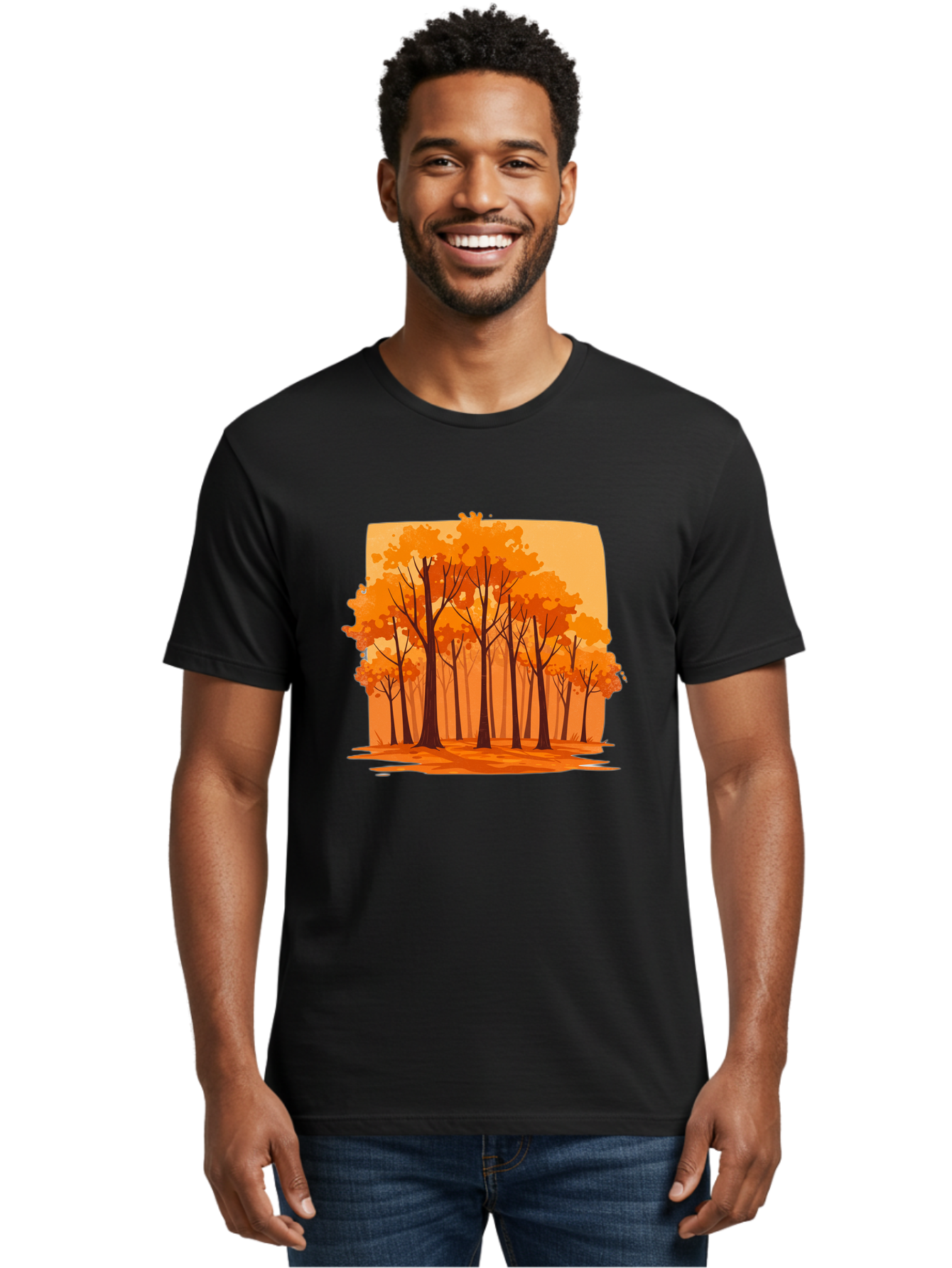 Orange-Forest Men'S Graphic Tee, 100% Cotton, Comfortable Casual Summer Wear, Machine Washable, Vintage Camera, Old Camera, Antique Camera, Black Camera, Classic Photography, Photography Equipment, Nostalgic Device, Film Camera, Camera Art Baf243