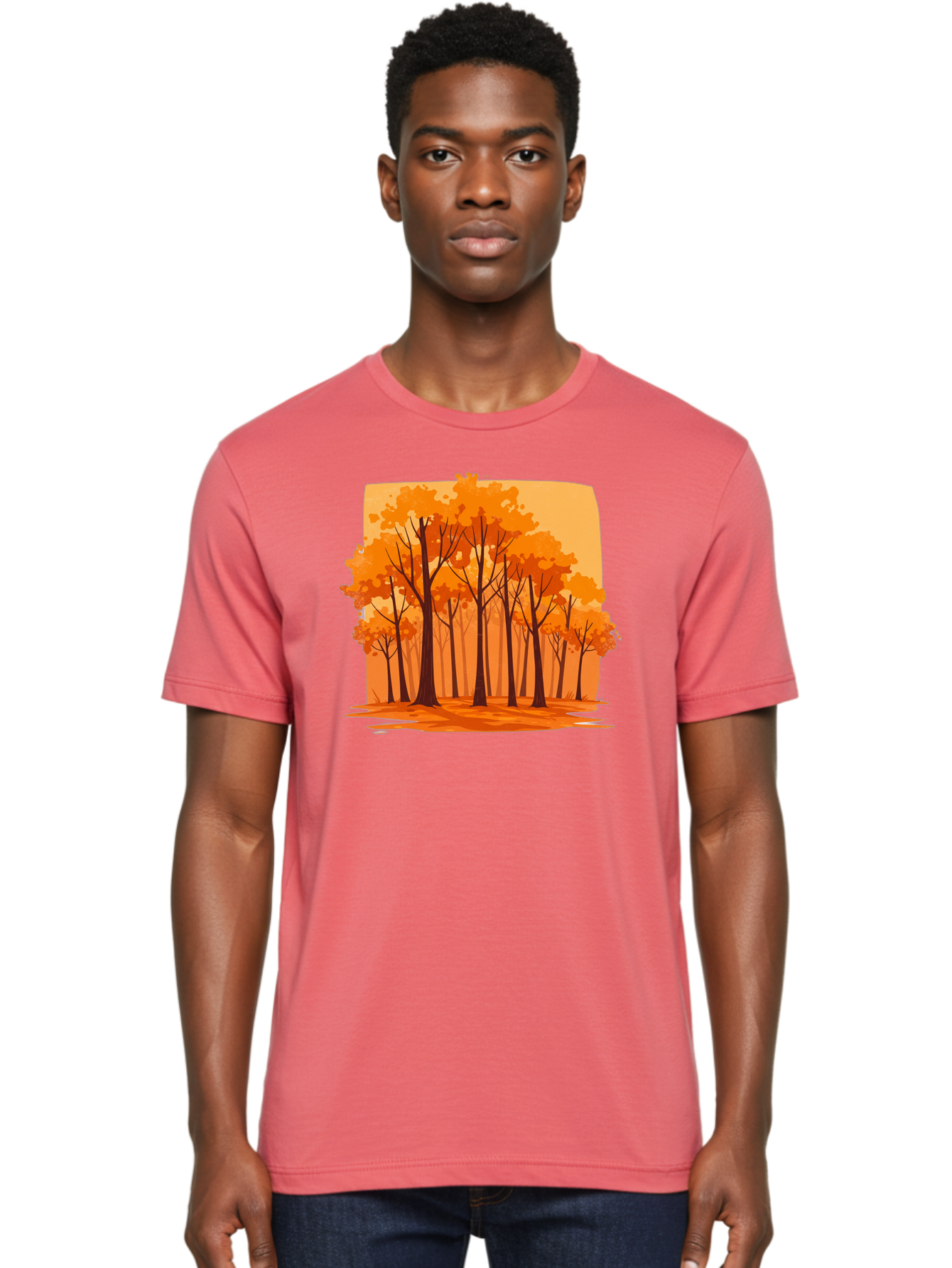 Orange-Forest Men'S Graphic Tee, 100% Cotton, Comfortable Casual Summer Wear, Machine Washable, Vintage Camera, Old Camera, Antique Camera, Black Camera, Classic Photography, Photography Equipment, Nostalgic Device, Film Camera, Camera Art Baf243