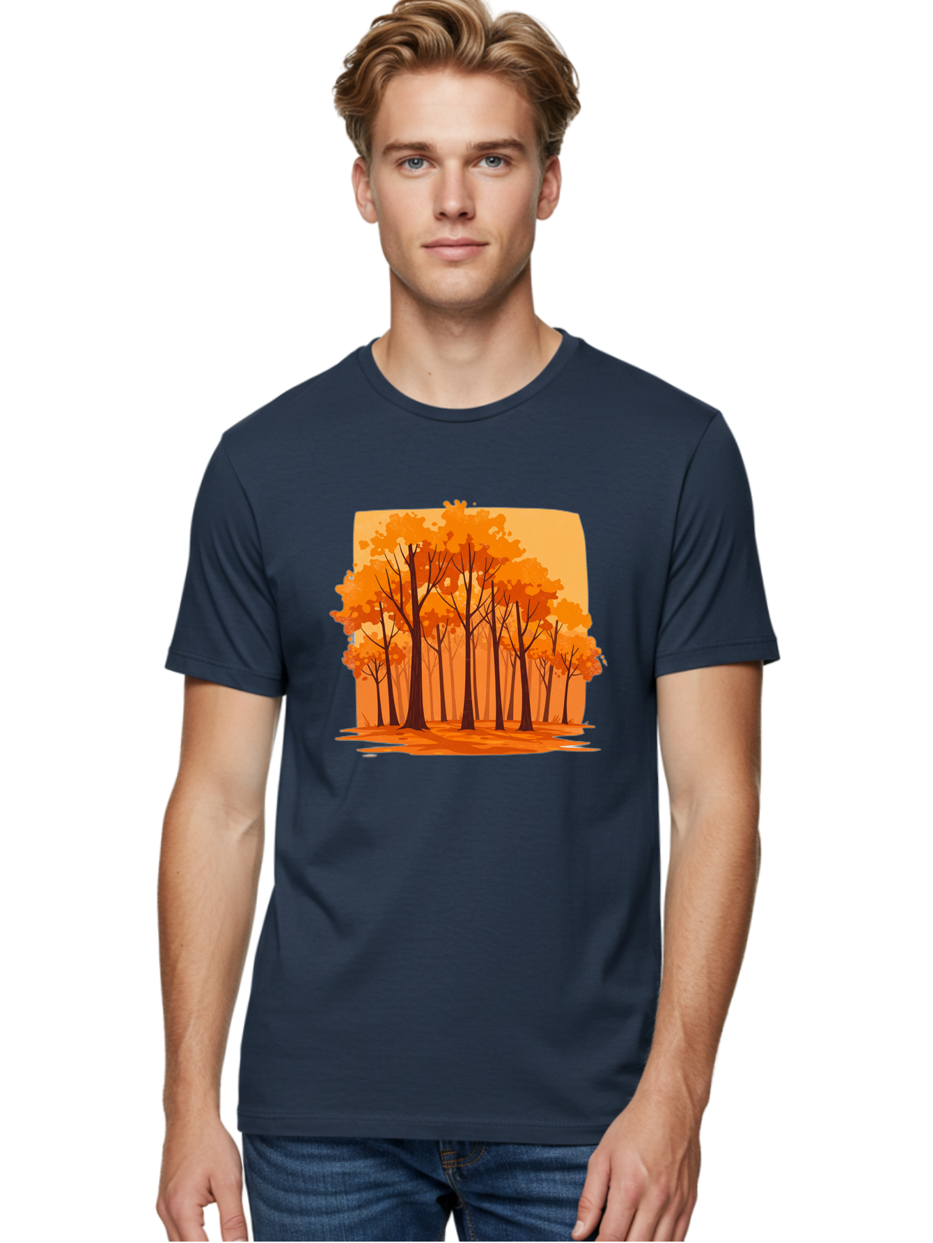 Orange-Forest Men'S Graphic Tee, 100% Cotton, Comfortable Casual Summer Wear, Machine Washable, Vintage Camera, Old Camera, Antique Camera, Black Camera, Classic Photography, Photography Equipment, Nostalgic Device, Film Camera, Camera Art Baf243
