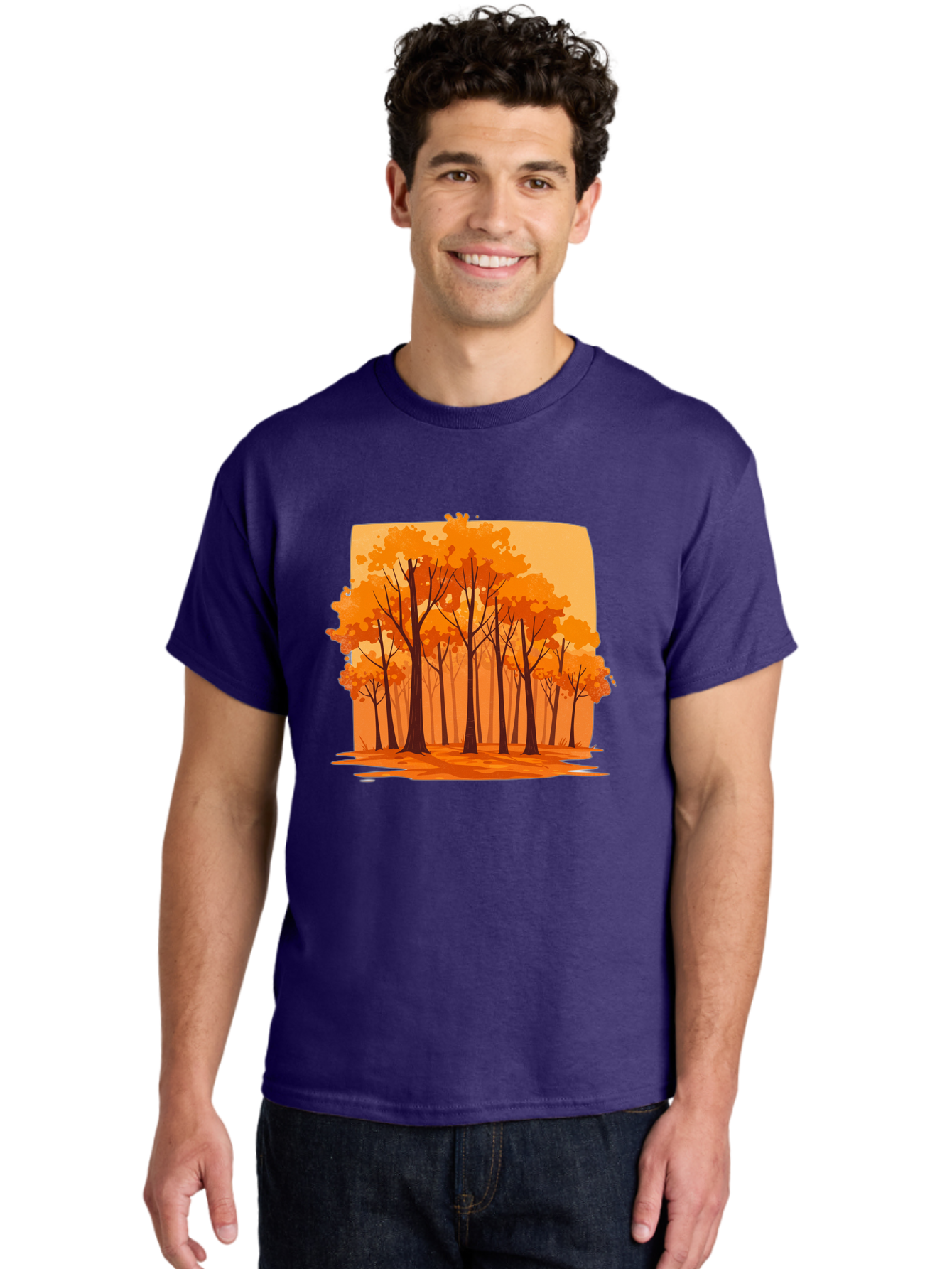 Orange-Forest Men'S Graphic Tee, 100% Cotton, Comfortable Casual Summer Wear, Machine Washable, Vintage Camera, Old Camera, Antique Camera, Black Camera, Classic Photography, Photography Equipment, Nostalgic Device, Film Camera, Camera Art Baf243