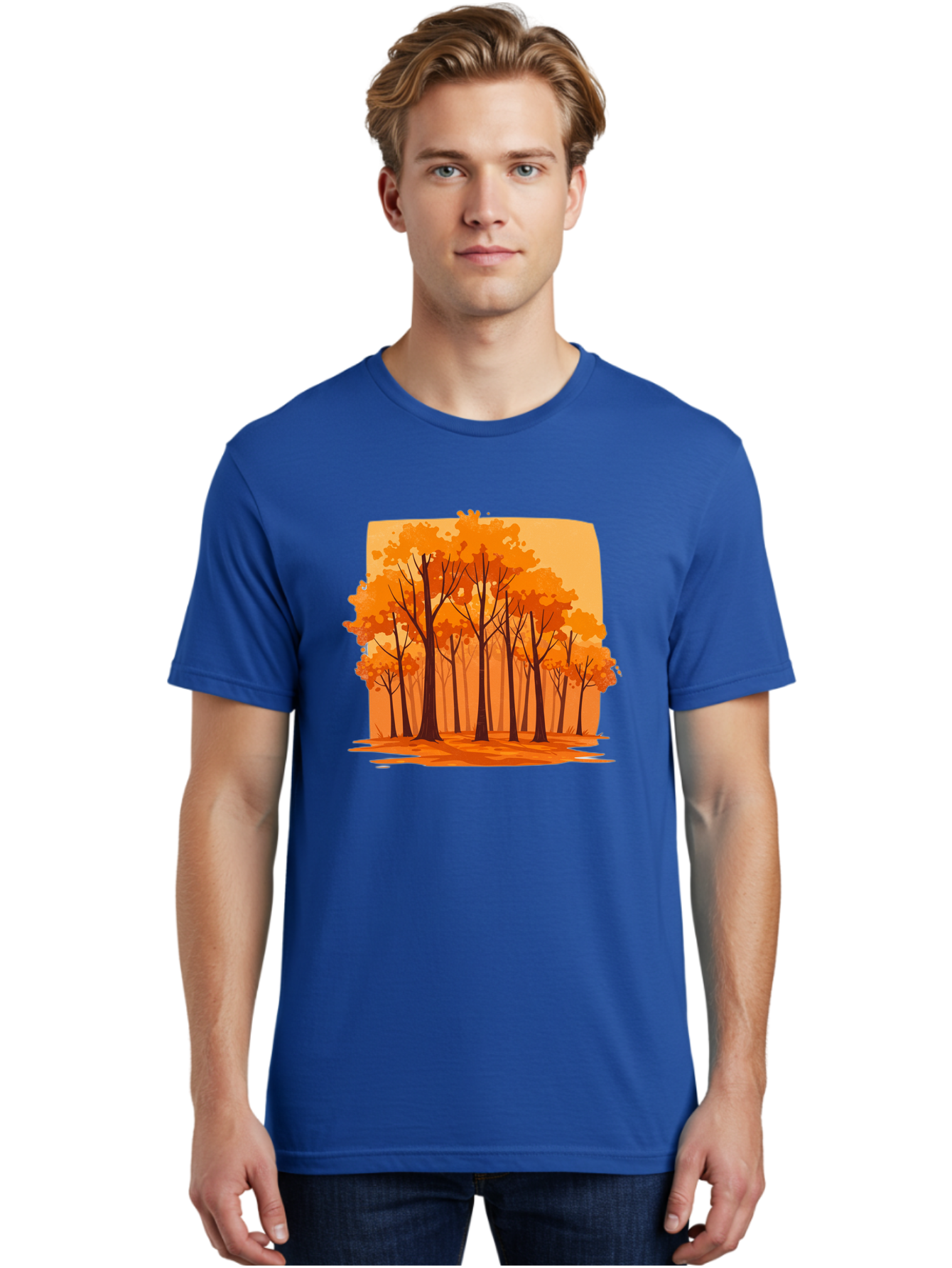 Orange-Forest Men'S Graphic Tee, 100% Cotton, Comfortable Casual Summer Wear, Machine Washable, Vintage Camera, Old Camera, Antique Camera, Black Camera, Classic Photography, Photography Equipment, Nostalgic Device, Film Camera, Camera Art Baf243