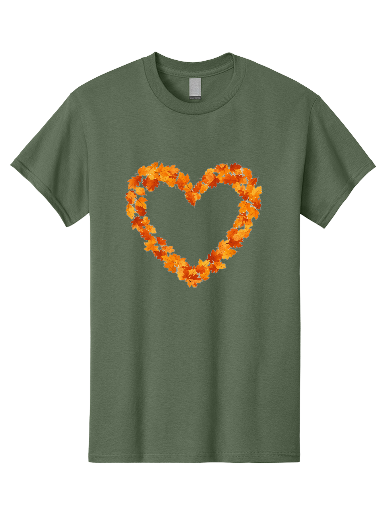 Orange-Leaves-Heart Men'S Graphic Tee, 100% Cotton, Comfortable Casual Summer Wear, Machine Washable, Vintage Camera, Old Camera, Antique Camera, Black Camera, Classic Photography, Photography Equipment, Nostalgic Device, Film Camera, Baf244