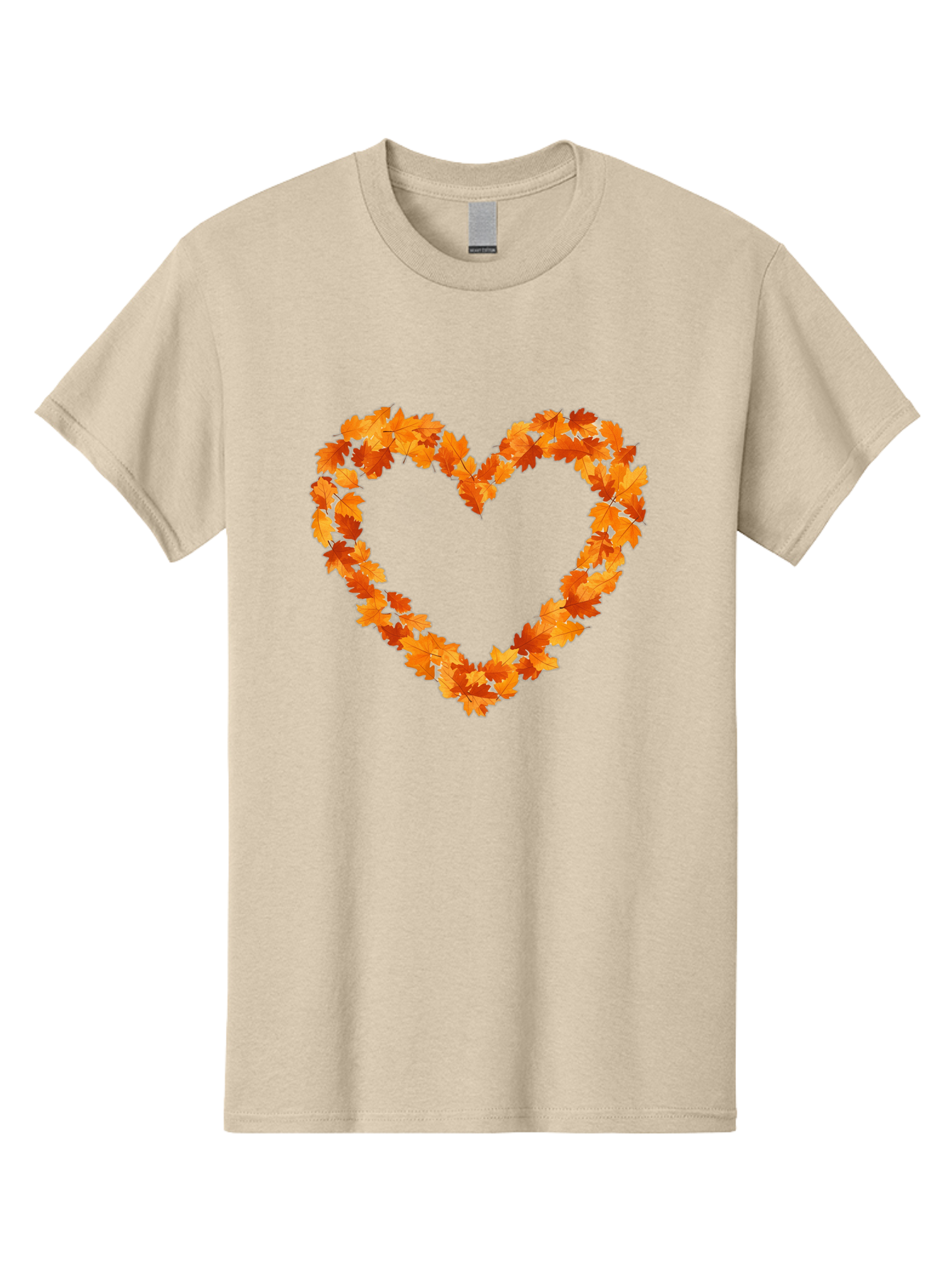 Orange-Leaves-Heart Men'S Graphic Tee, 100% Cotton, Comfortable Casual Summer Wear, Machine Washable, Vintage Camera, Old Camera, Antique Camera, Black Camera, Classic Photography, Photography Equipment, Nostalgic Device, Film Camera, Baf244