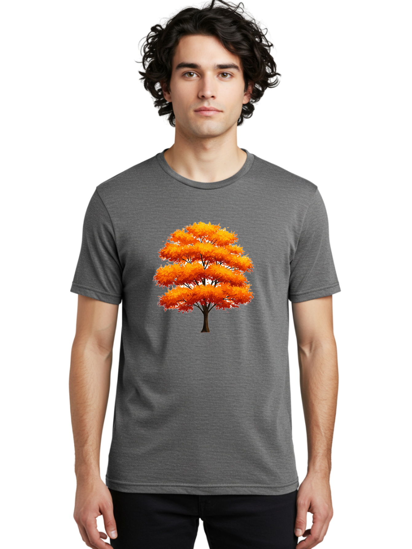 Orange-Tree-1 Men'S Graphic Tee, 100% Cotton, Comfortable Casual Summer Wear, Machine Washable, Vintage Camera, Old Camera, Antique Camera, Black Camera, Classic Photography, Photography Equipment, Nostalgic Device, Film Camera, Camera Art Baf246