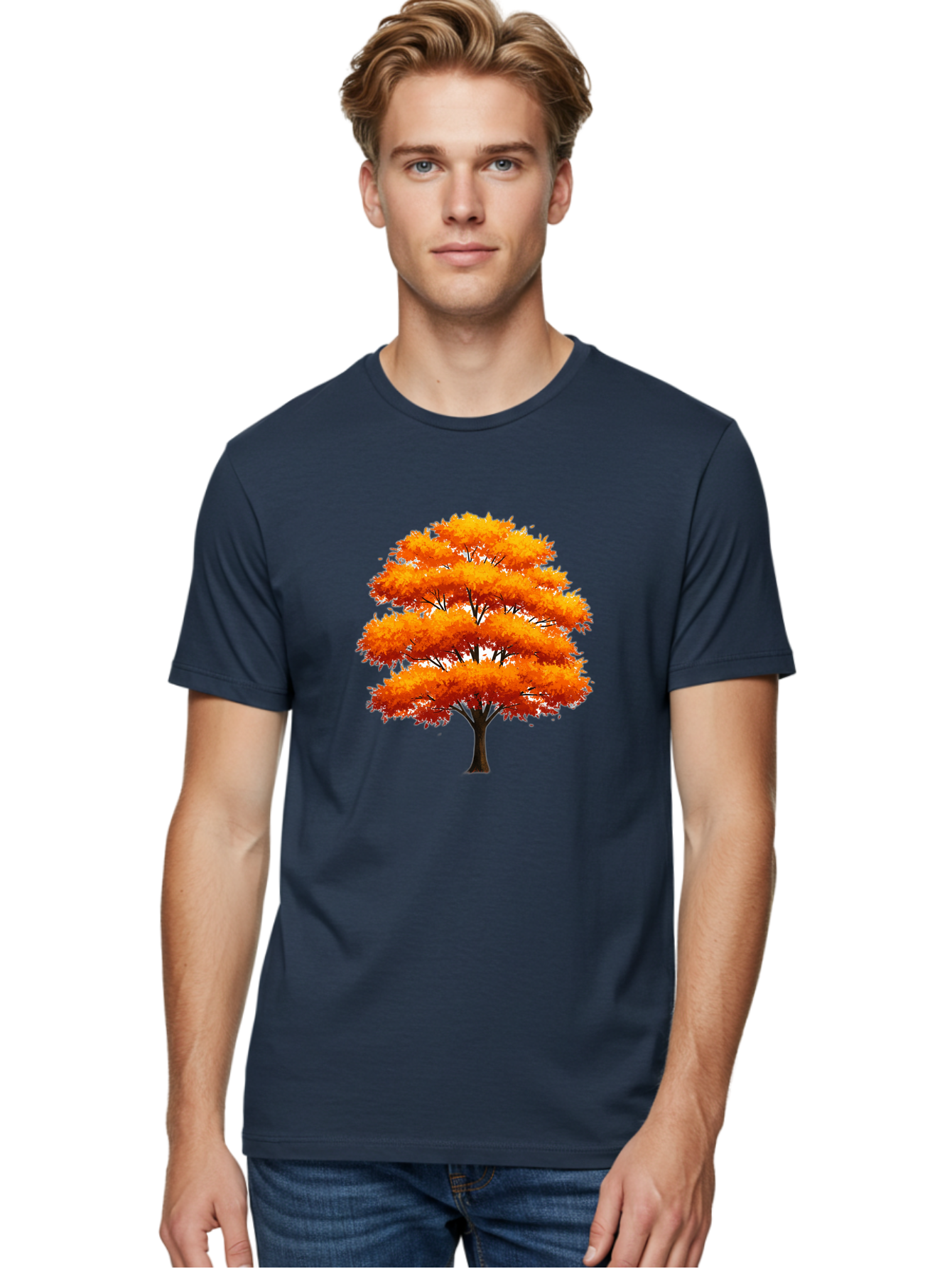 Orange-Tree-1 Men'S Graphic Tee, 100% Cotton, Comfortable Casual Summer Wear, Machine Washable, Vintage Camera, Old Camera, Antique Camera, Black Camera, Classic Photography, Photography Equipment, Nostalgic Device, Film Camera, Camera Art Baf246
