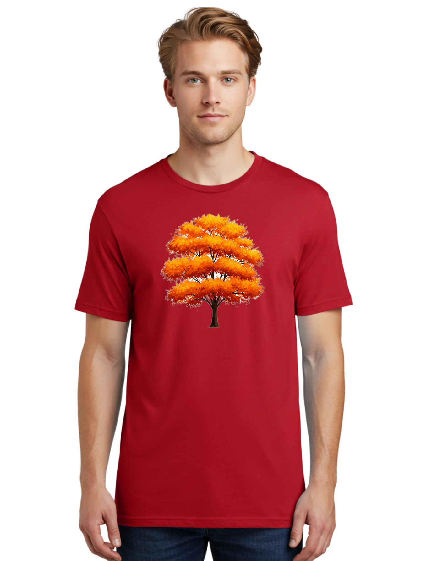 Orange-Tree-1 Men'S Graphic Tee, 100% Cotton, Comfortable Casual Summer Wear, Machine Washable, Vintage Camera, Old Camera, Antique Camera, Black Camera, Classic Photography, Photography Equipment, Nostalgic Device, Film Camera, Camera Art Baf246