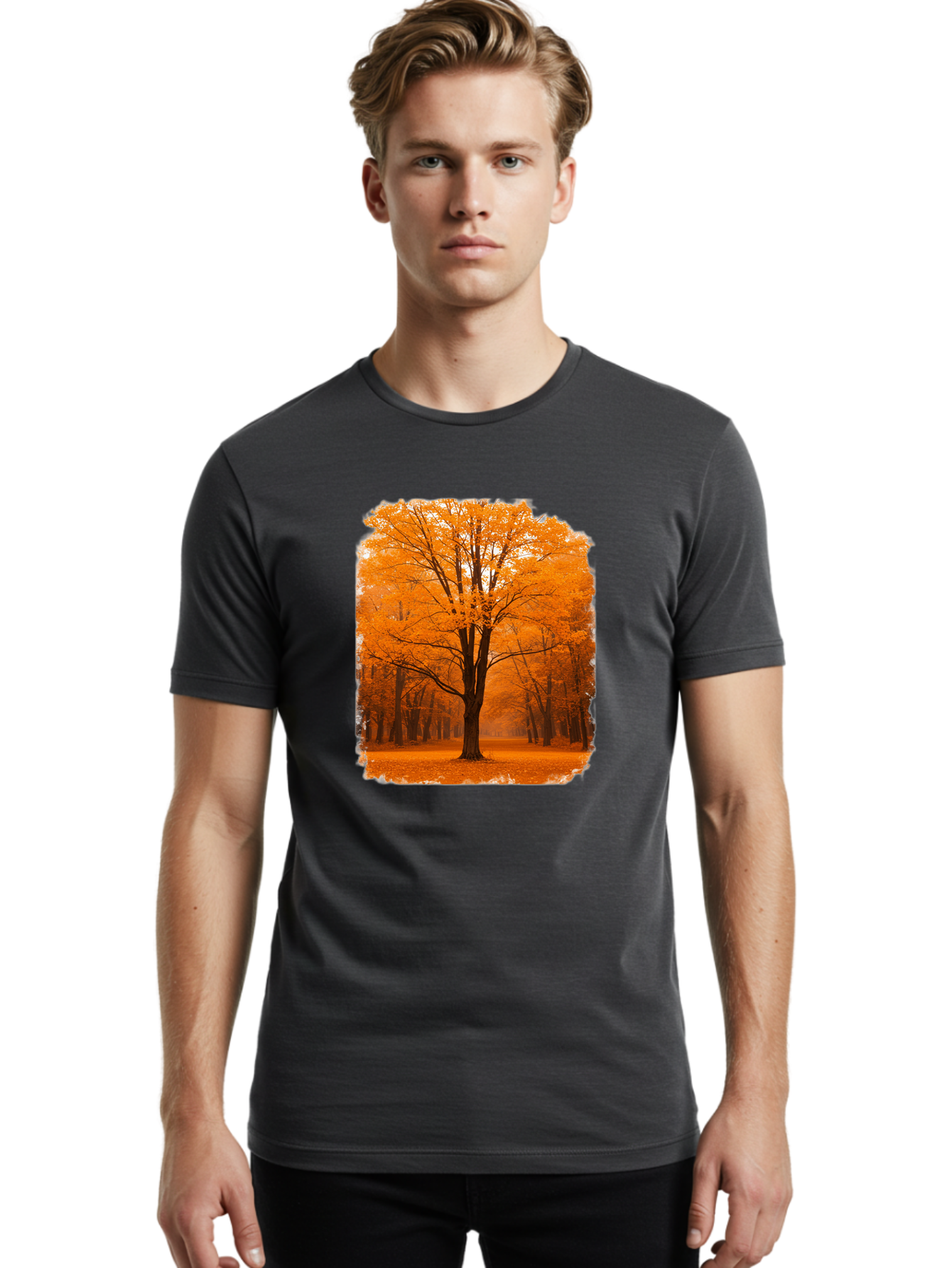 Orange-Tree Men'S Graphic Tee, 100% Cotton, Comfortable Casual Summer Wear, Machine Washable, Vintage Camera, Old Camera, Antique Camera, Black Camera, Classic Photography, Photography Equipment, Nostalgic Device, Film Camera, Camera Art Baf247
