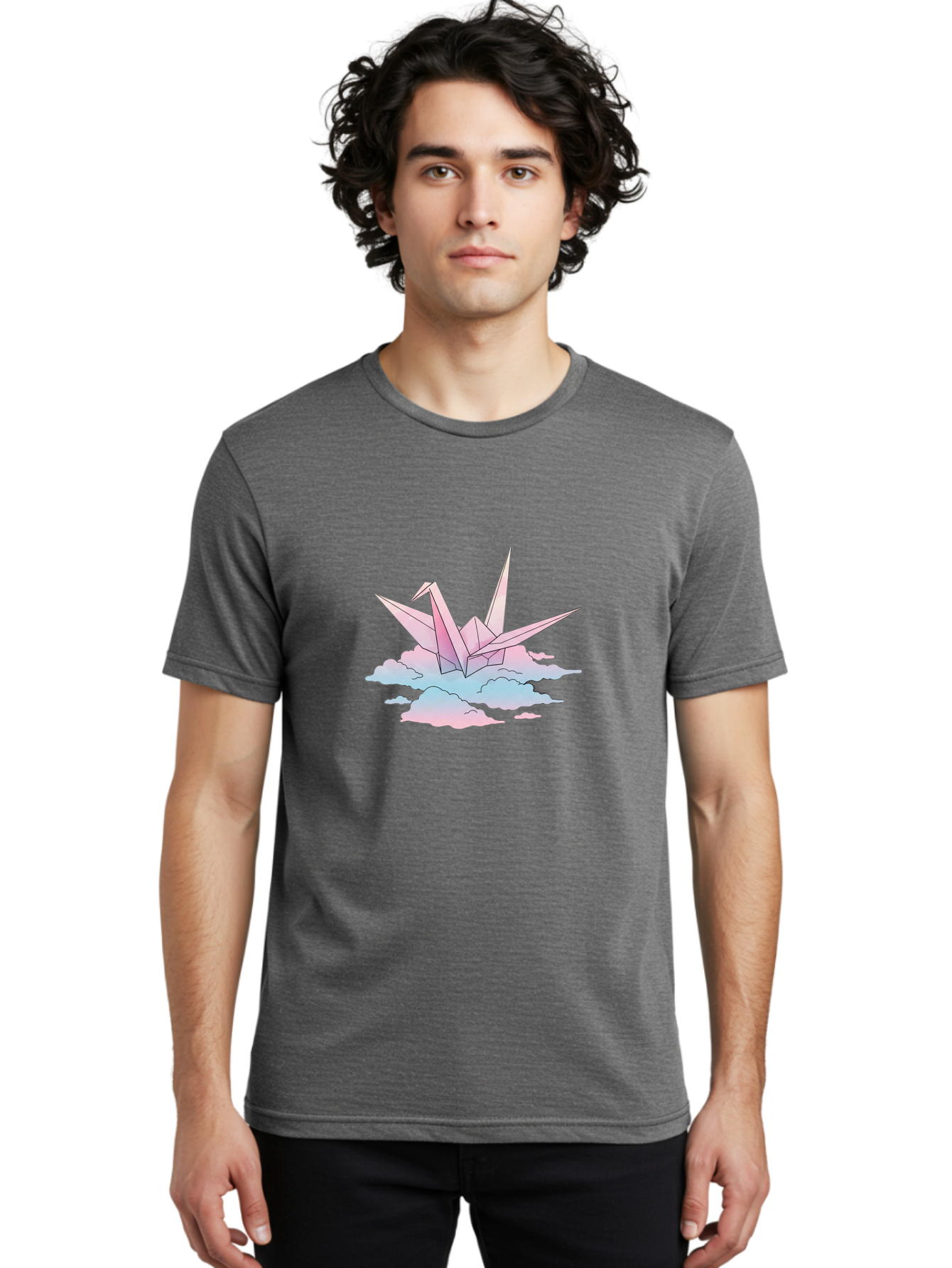 Origami-Crane Men'S Graphic Tee, 100% Cotton, Comfortable Casual Summer Wear, Machine Washable, Vintage Camera, Old Camera, Antique Camera, Black Camera, Classic Photography, Photography Equipment, Nostalgic Device, Film Camera, Camera Art Baf252