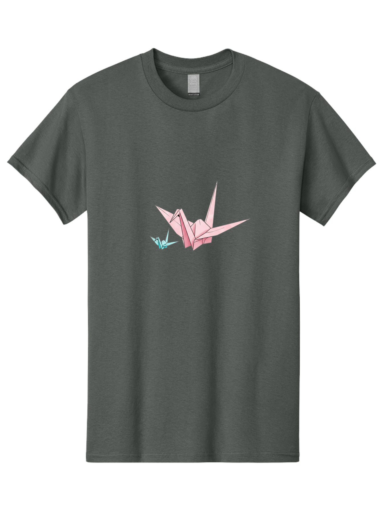 Origami-Cranes-1 Men'S Graphic Tee, 100% Cotton, Comfortable Casual Summer Wear, Machine Washable, Vintage Camera, Old Camera, Antique Camera, Black Camera, Classic Photography, Photography Equipment, Nostalgic Device, Film Camera, Camera Art Baf253