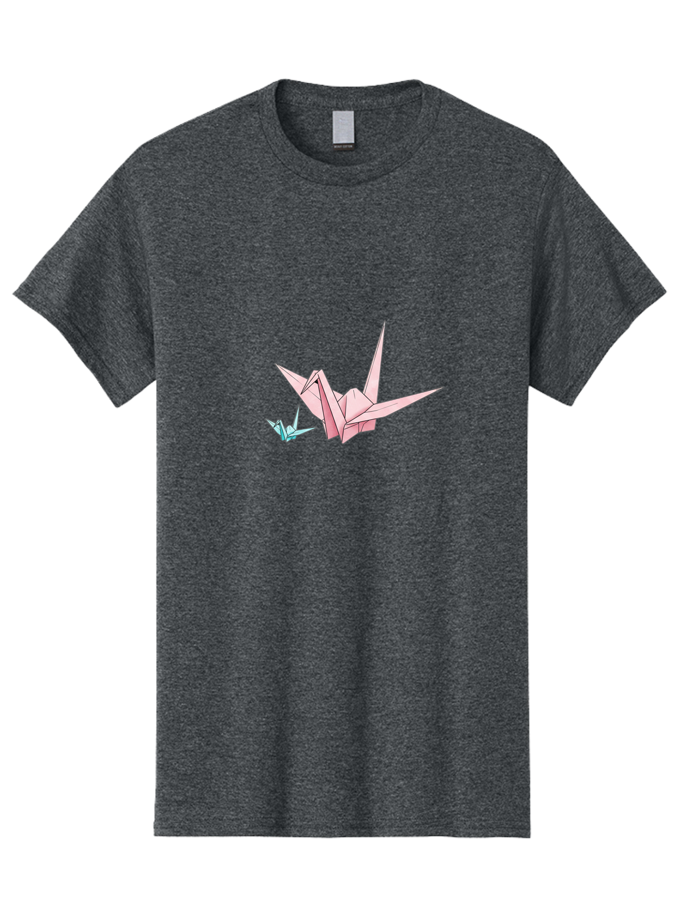Origami-Cranes-1 Men'S Graphic Tee, 100% Cotton, Comfortable Casual Summer Wear, Machine Washable, Vintage Camera, Old Camera, Antique Camera, Black Camera, Classic Photography, Photography Equipment, Nostalgic Device, Film Camera, Camera Art Baf253