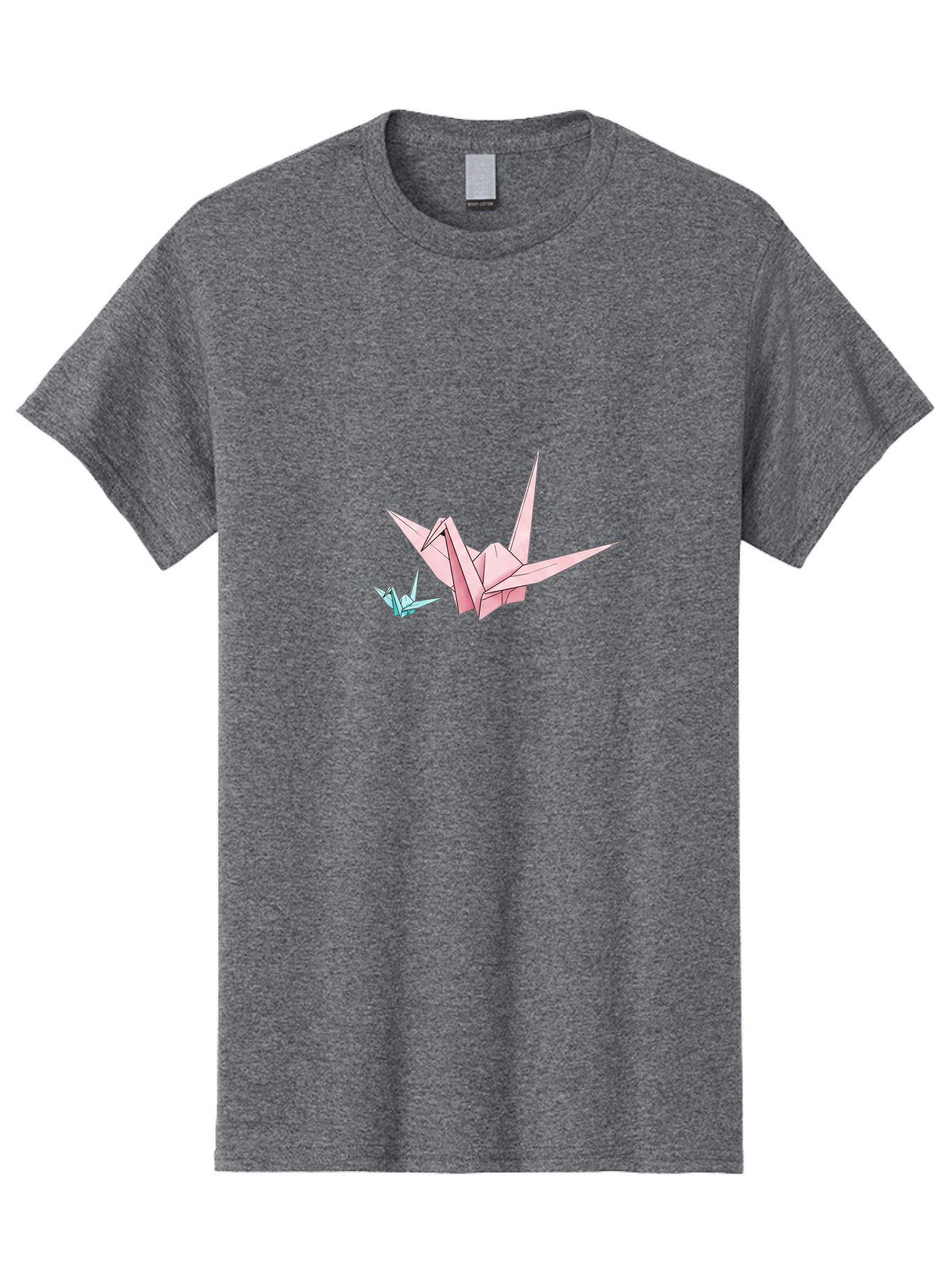 Origami-Cranes-1 Men'S Graphic Tee, 100% Cotton, Comfortable Casual Summer Wear, Machine Washable, Vintage Camera, Old Camera, Antique Camera, Black Camera, Classic Photography, Photography Equipment, Nostalgic Device, Film Camera, Camera Art Baf253