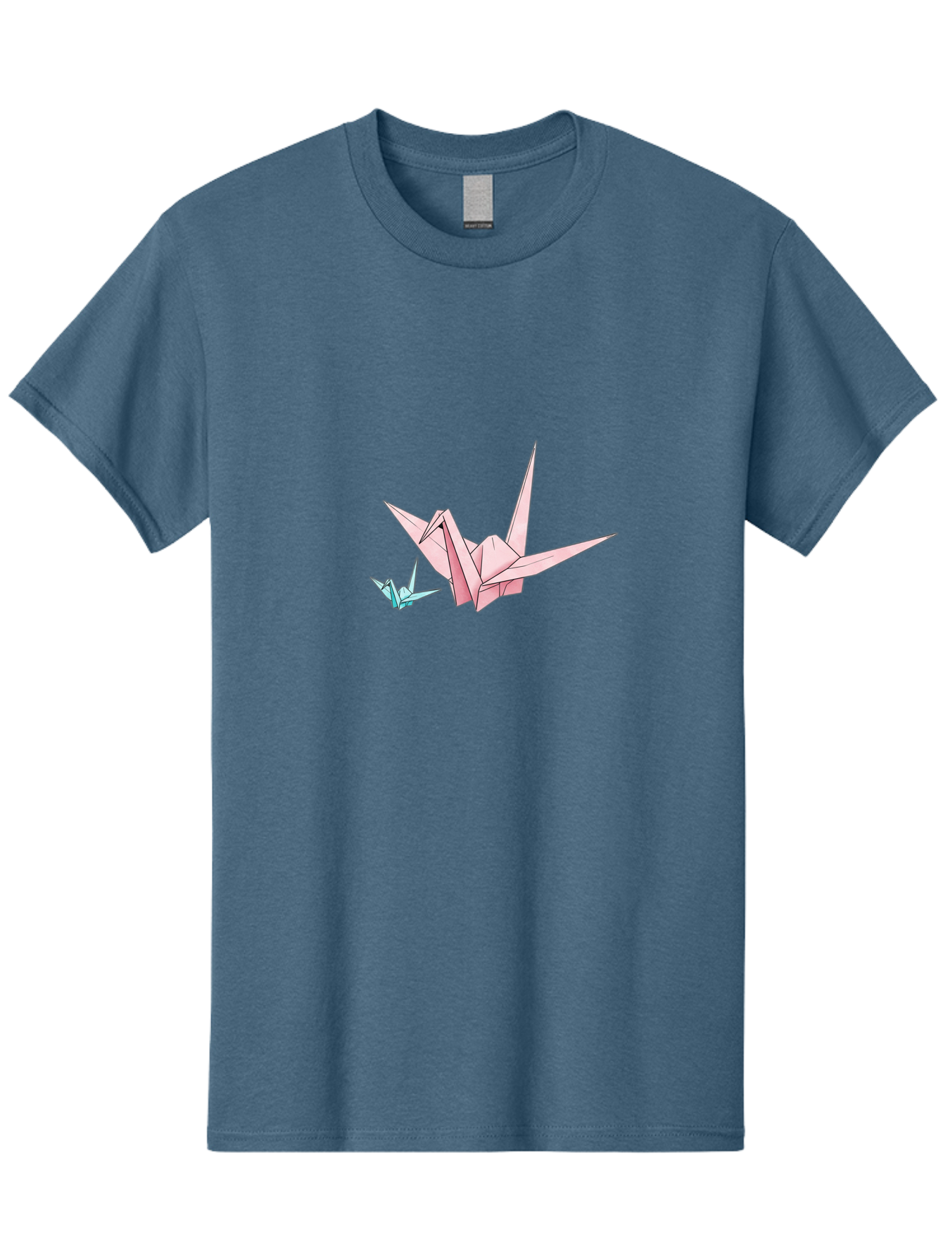 Origami-Cranes-1 Men'S Graphic Tee, 100% Cotton, Comfortable Casual Summer Wear, Machine Washable, Vintage Camera, Old Camera, Antique Camera, Black Camera, Classic Photography, Photography Equipment, Nostalgic Device, Film Camera, Camera Art Baf253