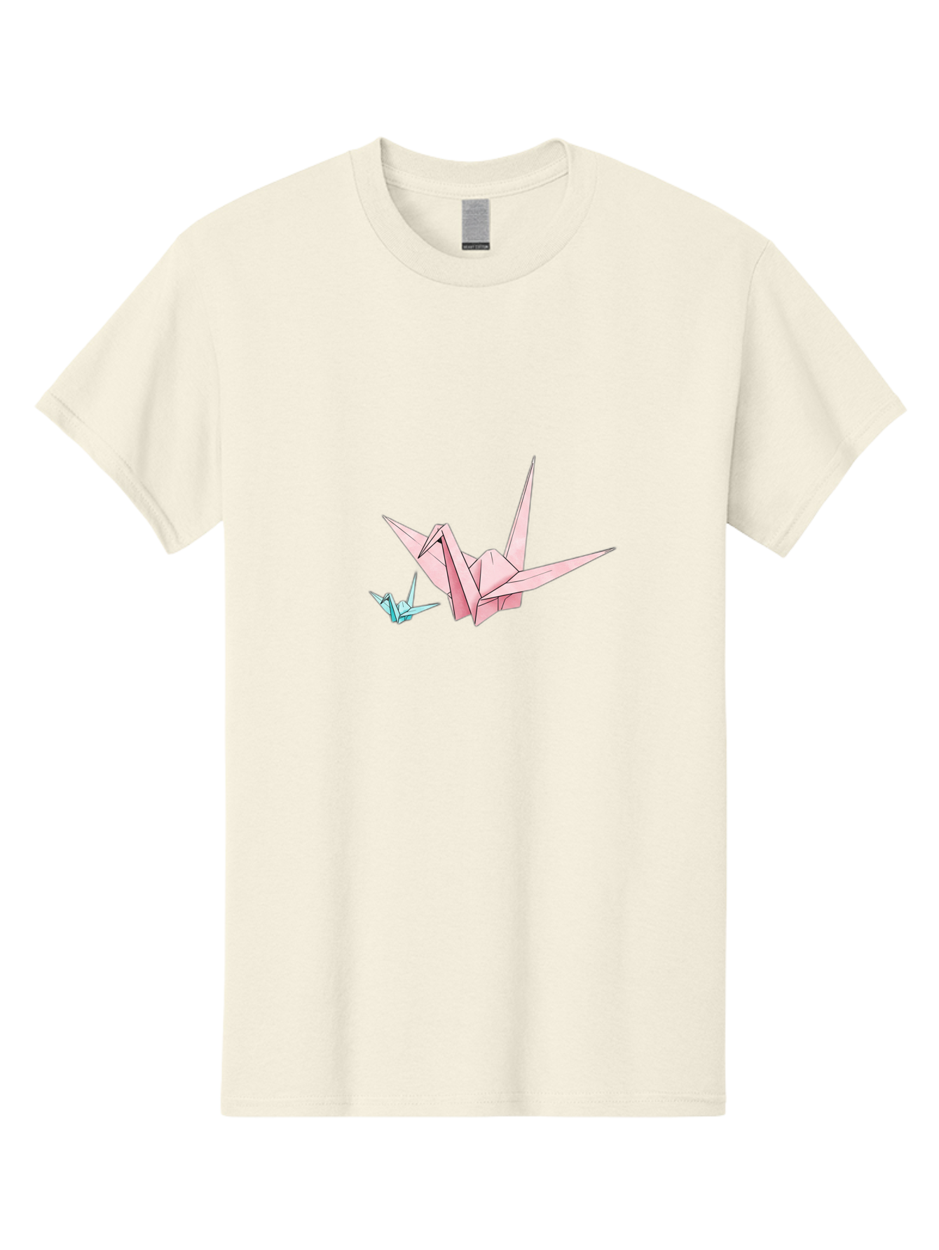 Origami-Cranes-1 Men'S Graphic Tee, 100% Cotton, Comfortable Casual Summer Wear, Machine Washable, Vintage Camera, Old Camera, Antique Camera, Black Camera, Classic Photography, Photography Equipment, Nostalgic Device, Film Camera, Camera Art Baf253