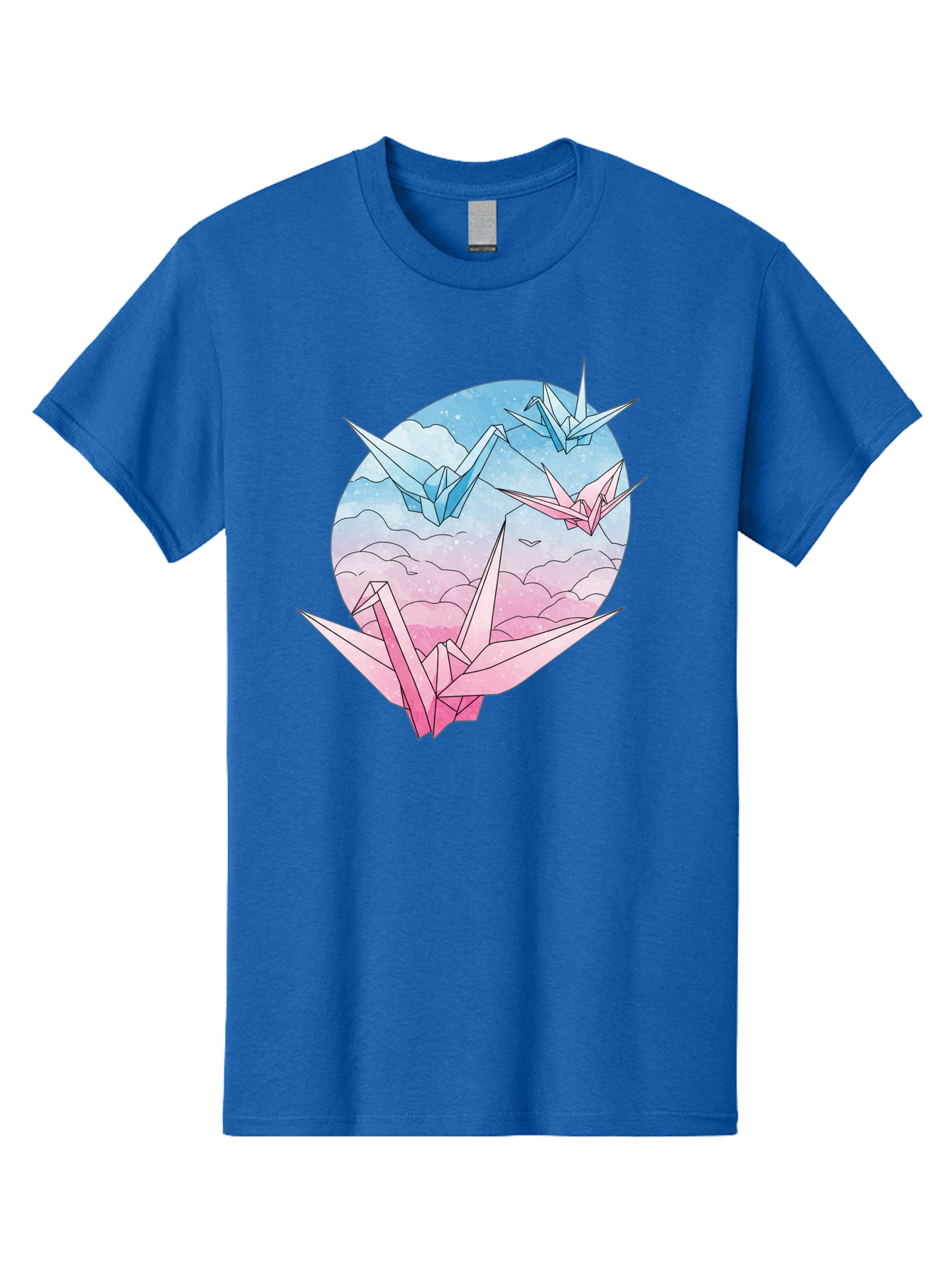 Origami-Cranes-3 Men'S Graphic Tee, 100% Cotton, Comfortable Casual Summer Wear, Machine Washable, Vintage Camera, Old Camera, Antique Camera, Black Camera, Classic Photography, Photography Equipment, Nostalgic Device, Film Camera, Camera Art Baf255