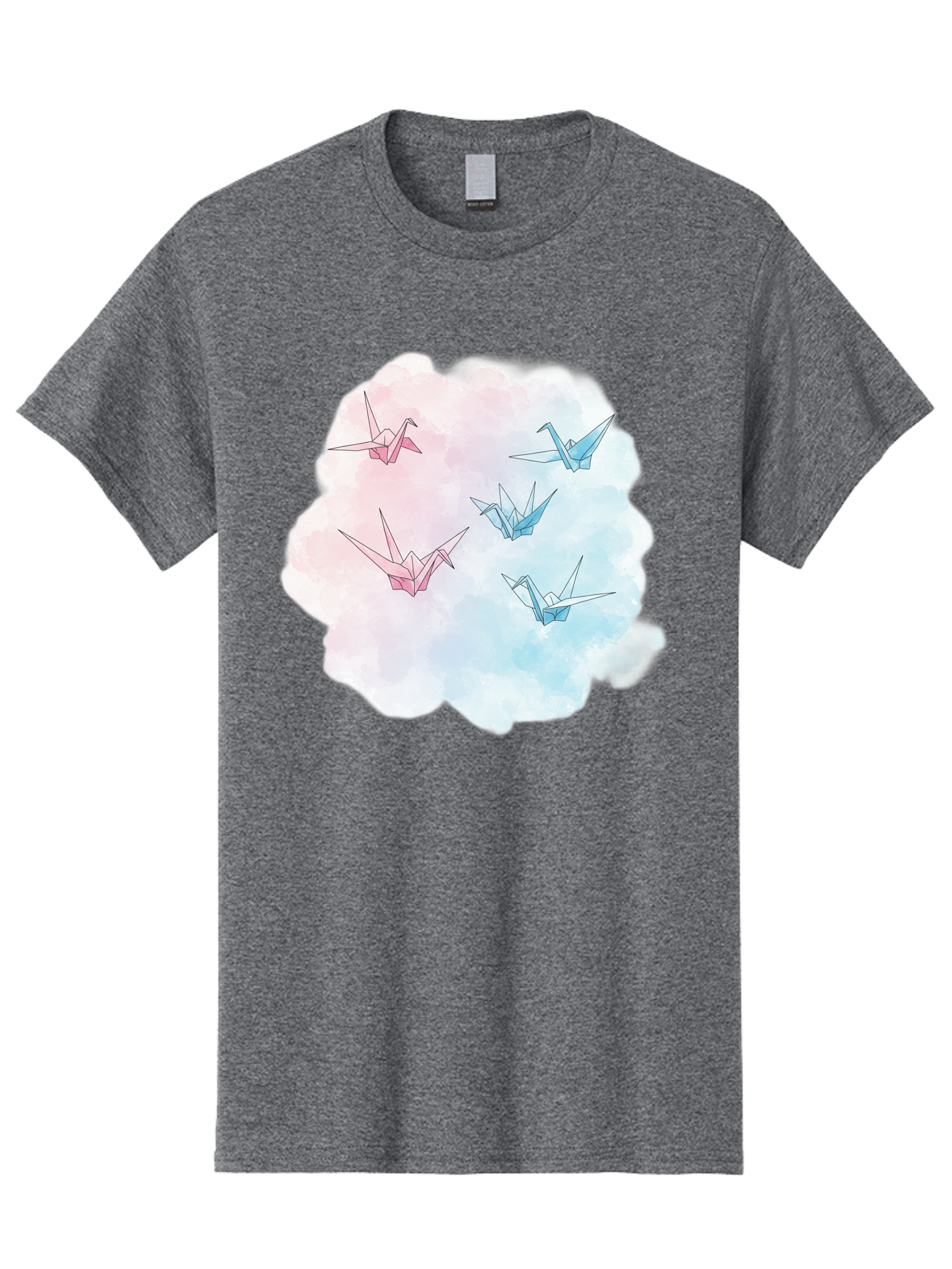 Origami-Cranes-On-Cloud Men'S Graphic Tee, 100% Cotton, Comfortable Casual Summer Wear, Machine Washable, Vintage Camera, Old Camera, Antique Camera, Black Camera, Classic Photography, Photography Equipment, Nostalgic Device, Film Camera, Baf256