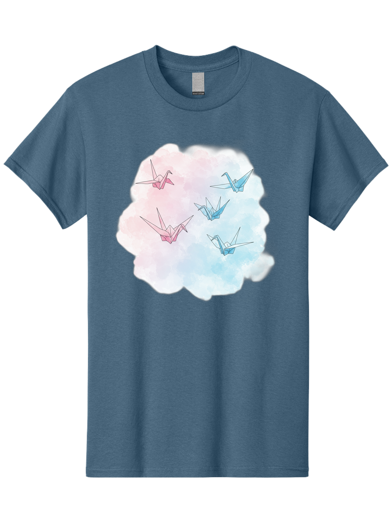 Origami-Cranes-On-Cloud Men'S Graphic Tee, 100% Cotton, Comfortable Casual Summer Wear, Machine Washable, Vintage Camera, Old Camera, Antique Camera, Black Camera, Classic Photography, Photography Equipment, Nostalgic Device, Film Camera, Baf256