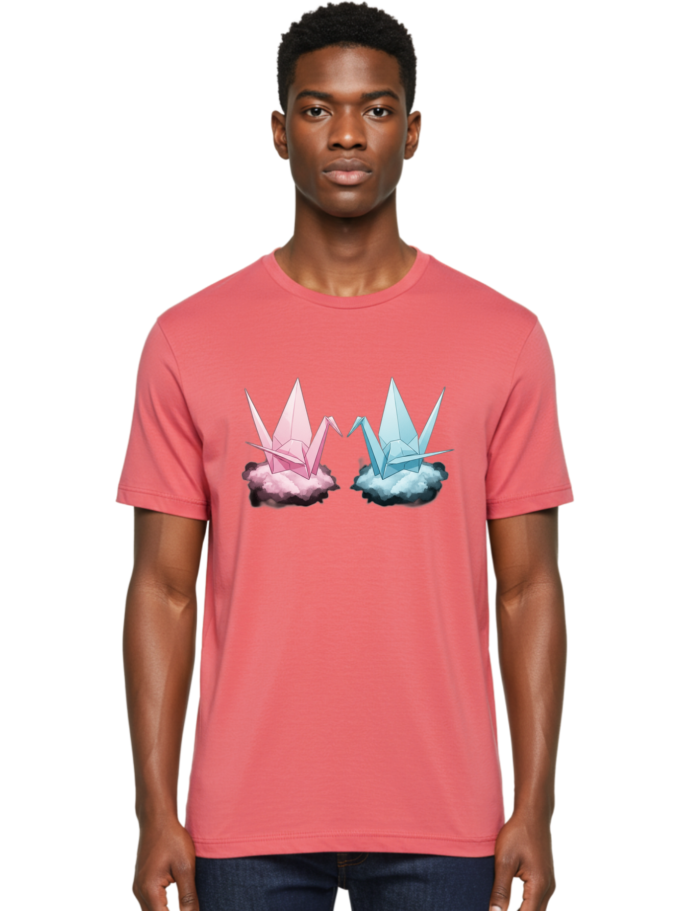 Origami-Cranes Men'S Graphic Tee, 100% Cotton, Comfortable Casual Summer Wear, Machine Washable, Vintage Camera, Old Camera, Antique Camera, Black Camera, Classic Photography, Photography Equipment, Nostalgic Device, Film Camera, Camera Art Baf257