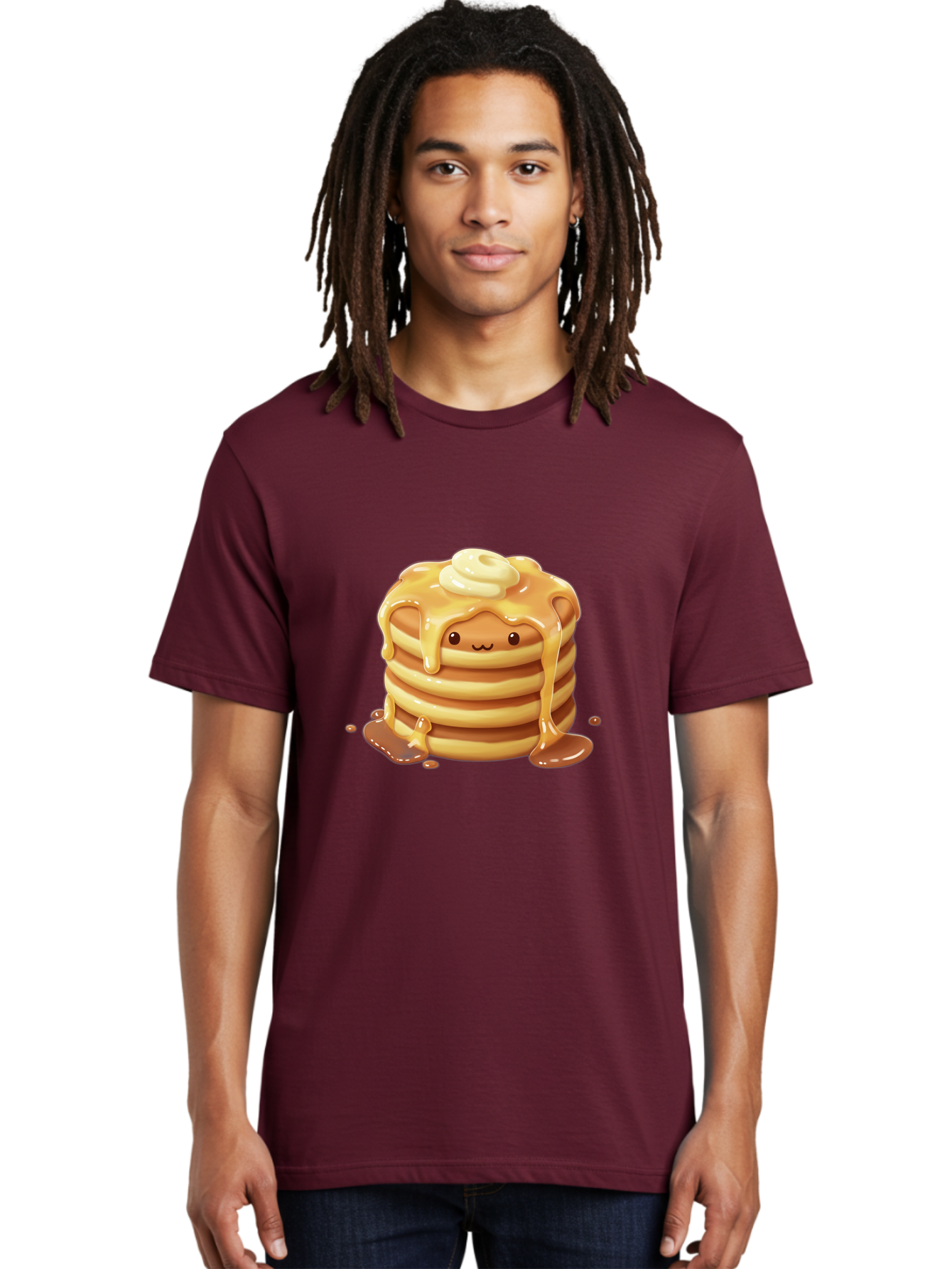 Pancakes-With-Syrup-And-Butter Men'S Graphic Tee, 100% Cotton, Comfortable Casual Summer Wear, Machine Washable, Vintage Camera, Old Camera, Antique Camera, Black Camera, Classic Photography, Photography Equipment, Nostalgic Device, Baf258