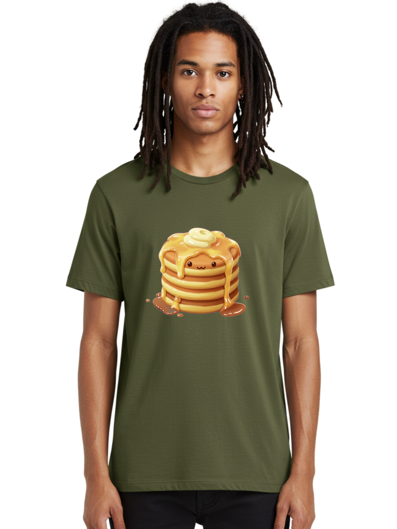 Pancakes-With-Syrup-And-Butter Men'S Graphic Tee, 100% Cotton, Comfortable Casual Summer Wear, Machine Washable, Vintage Camera, Old Camera, Antique Camera, Black Camera, Classic Photography, Photography Equipment, Nostalgic Device, Baf258