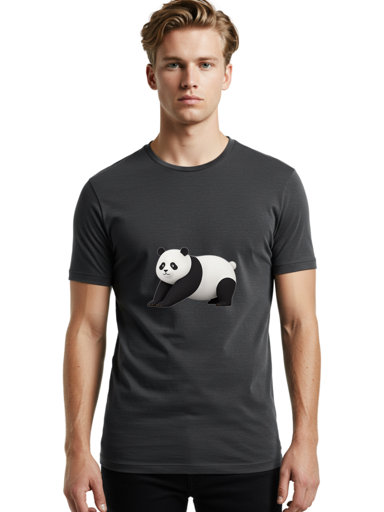 Panda-1 Men'S Graphic Tee, 100% Cotton, Comfortable Casual Summer Wear, Machine Washable, Vintage Camera, Old Camera, Antique Camera, Black Camera, Classic Photography, Photography Equipment, Nostalgic Device, Film Camera, Camera Art Baf259