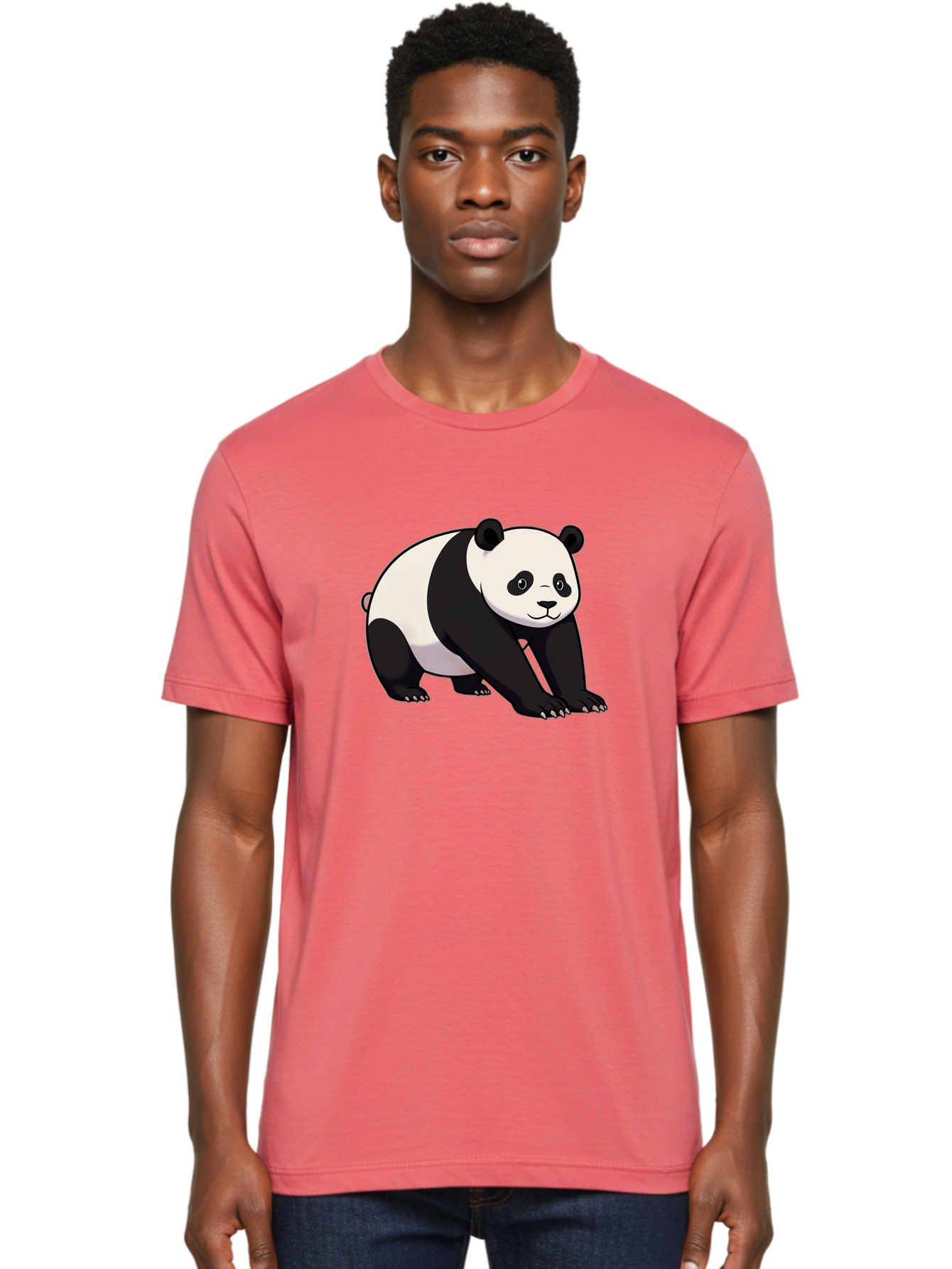 Panda-2 Men'S Graphic Tee, 100% Cotton, Comfortable Casual Summer Wear, Machine Washable, Vintage Camera, Old Camera, Antique Camera, Black Camera, Classic Photography, Photography Equipment, Nostalgic Device, Film Camera, Camera Art Baf260