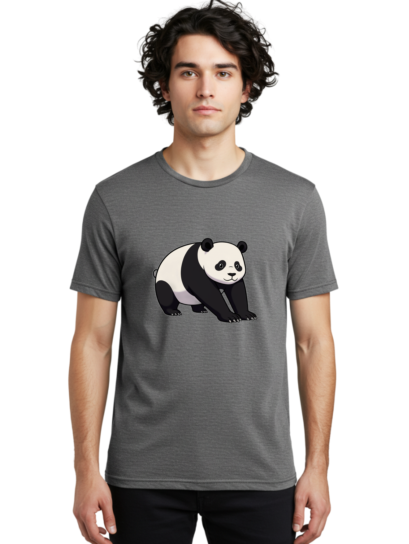 Panda-2 Men'S Graphic Tee, 100% Cotton, Comfortable Casual Summer Wear, Machine Washable, Vintage Camera, Old Camera, Antique Camera, Black Camera, Classic Photography, Photography Equipment, Nostalgic Device, Film Camera, Camera Art Baf260