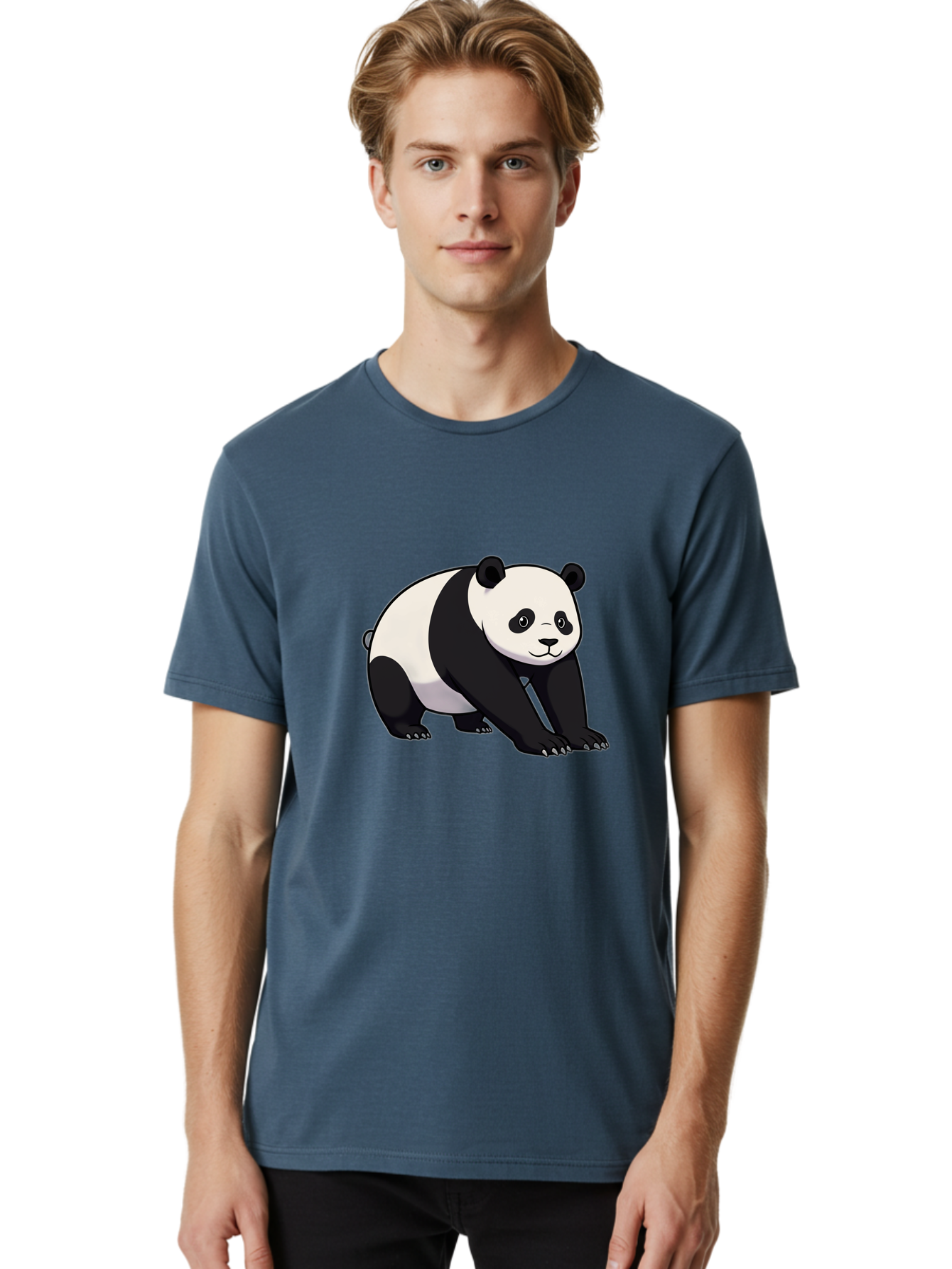 Panda-2 Men'S Graphic Tee, 100% Cotton, Comfortable Casual Summer Wear, Machine Washable, Vintage Camera, Old Camera, Antique Camera, Black Camera, Classic Photography, Photography Equipment, Nostalgic Device, Film Camera, Camera Art Baf260
