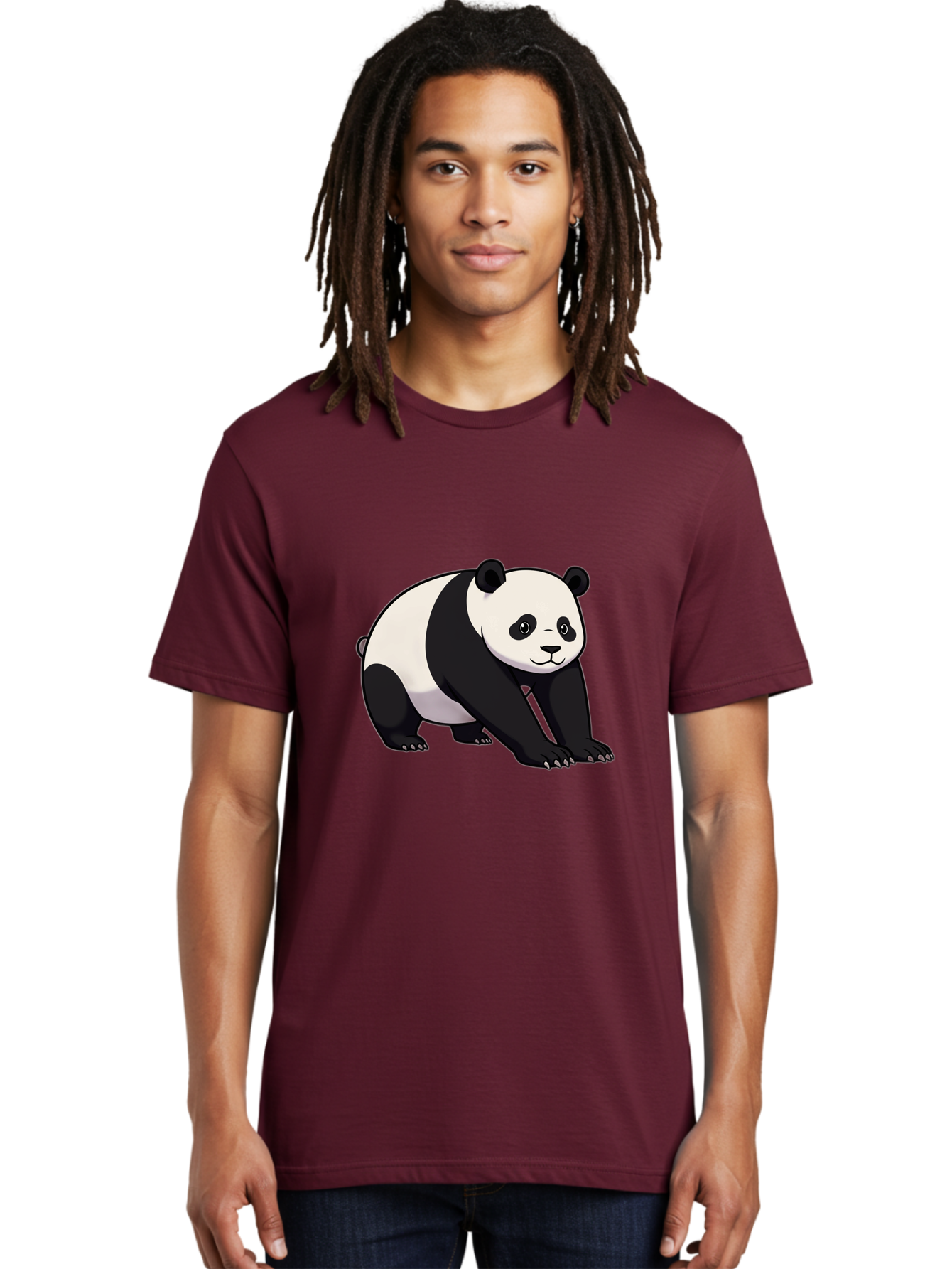 Panda-2 Men'S Graphic Tee, 100% Cotton, Comfortable Casual Summer Wear, Machine Washable, Vintage Camera, Old Camera, Antique Camera, Black Camera, Classic Photography, Photography Equipment, Nostalgic Device, Film Camera, Camera Art Baf260